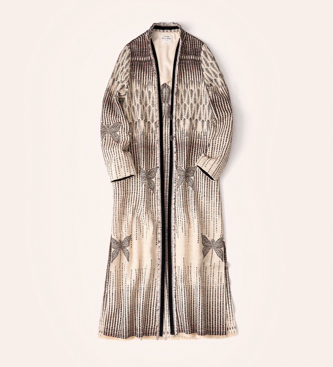 forte forte ポンチョ オーバー ラップ コート ベージュ coats for women: trench, long and short, for winter