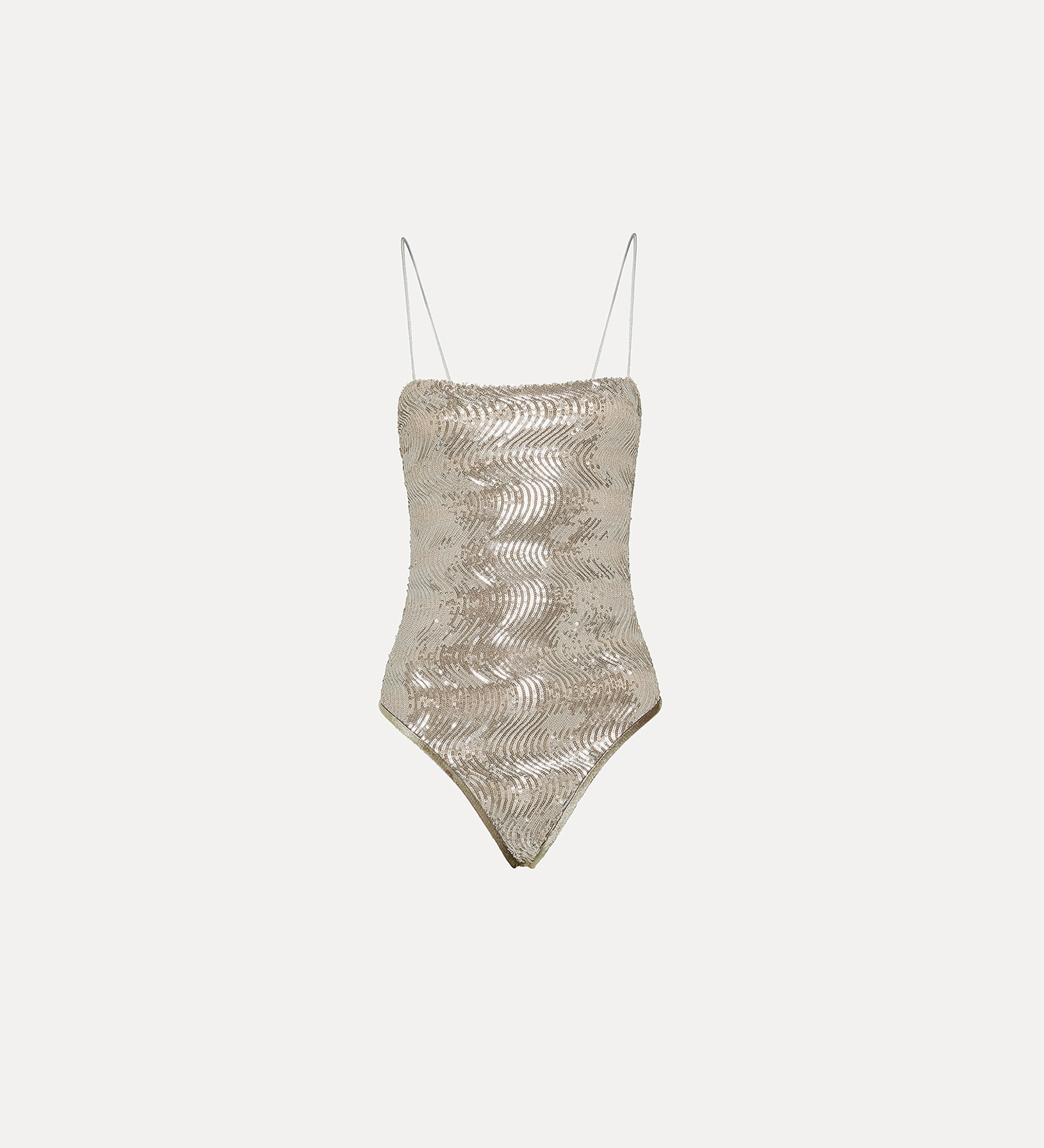 FORTE_FORTE Ribbed metallic wool-blend bodysuit sz 1 US on sale 4