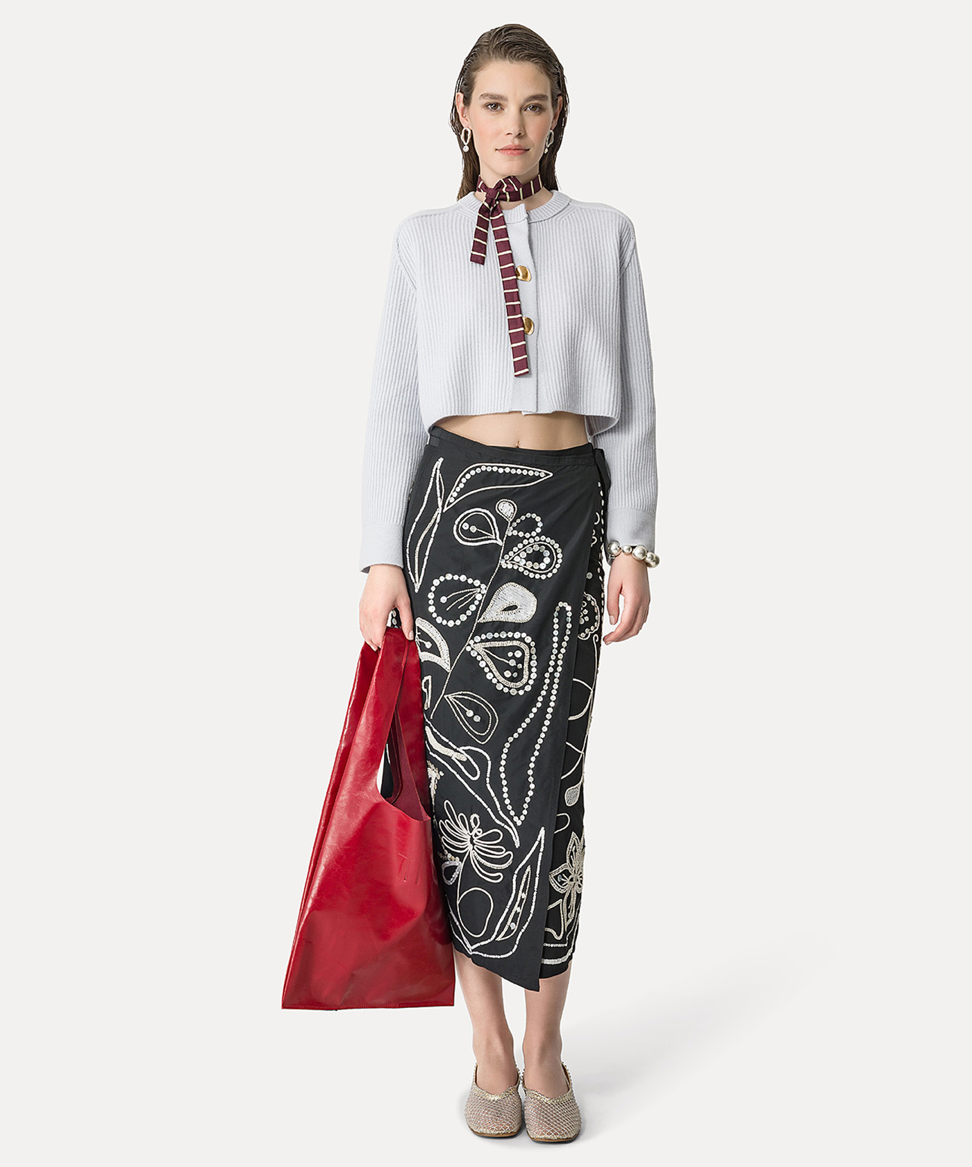 【2plan】Forte Damage Crop Cardigan 2plan】Forte Damage Crop Cardigan