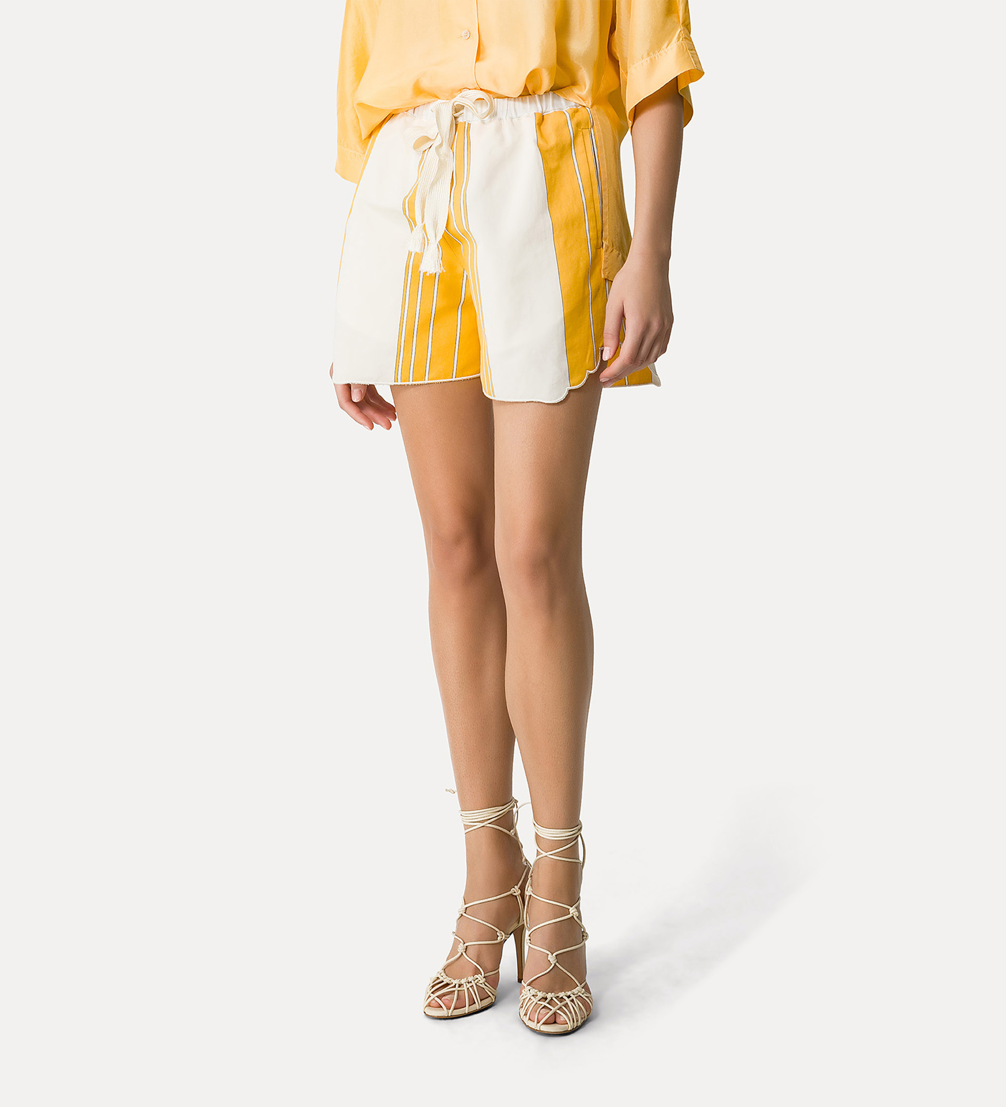 bermuda shorts in cotton and linen sole | forte_forte