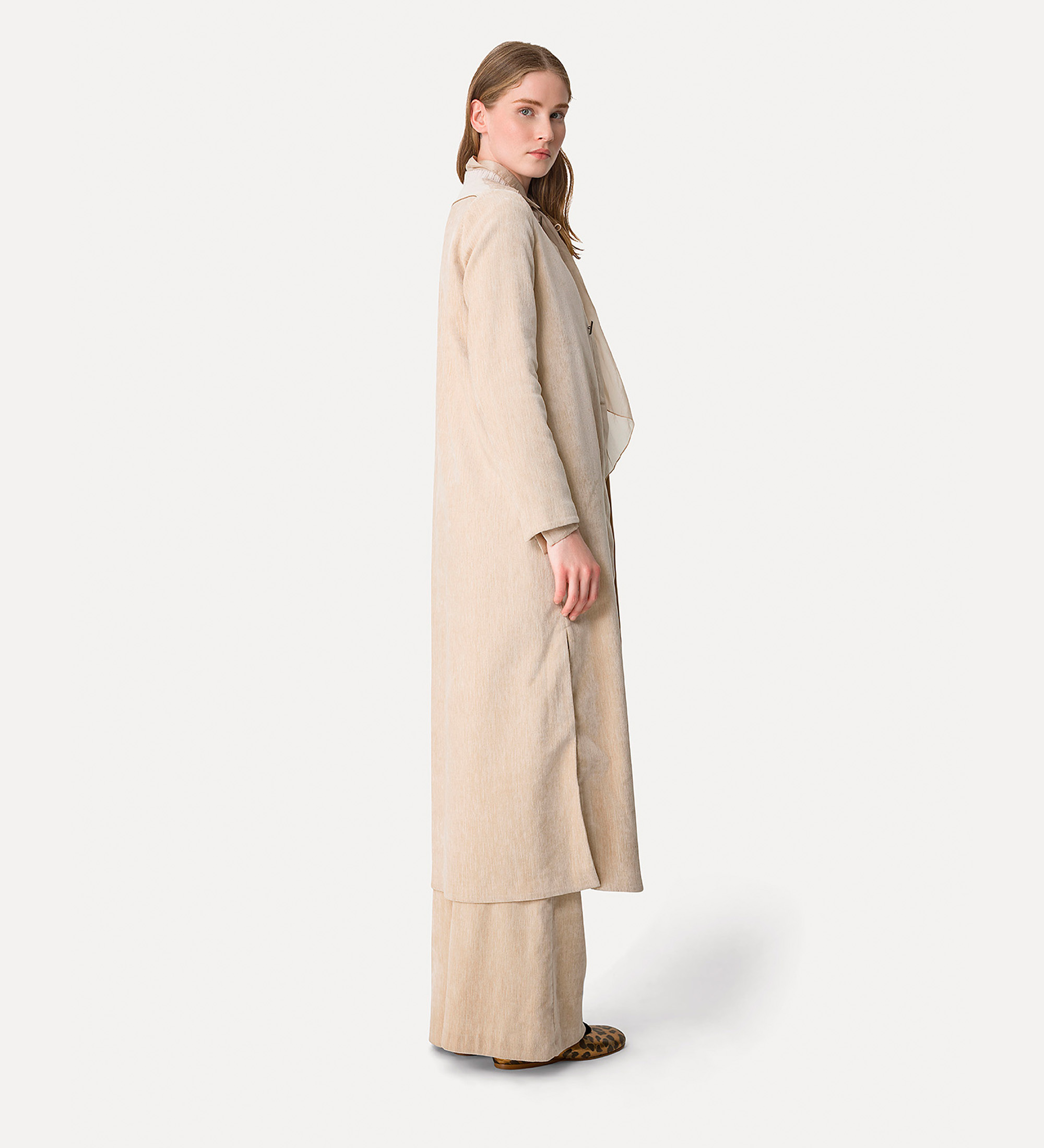 フォルテフォルテ forte_forte ベージュ　チェスターコート　ウール coats for women: trench, long and short, for winter
