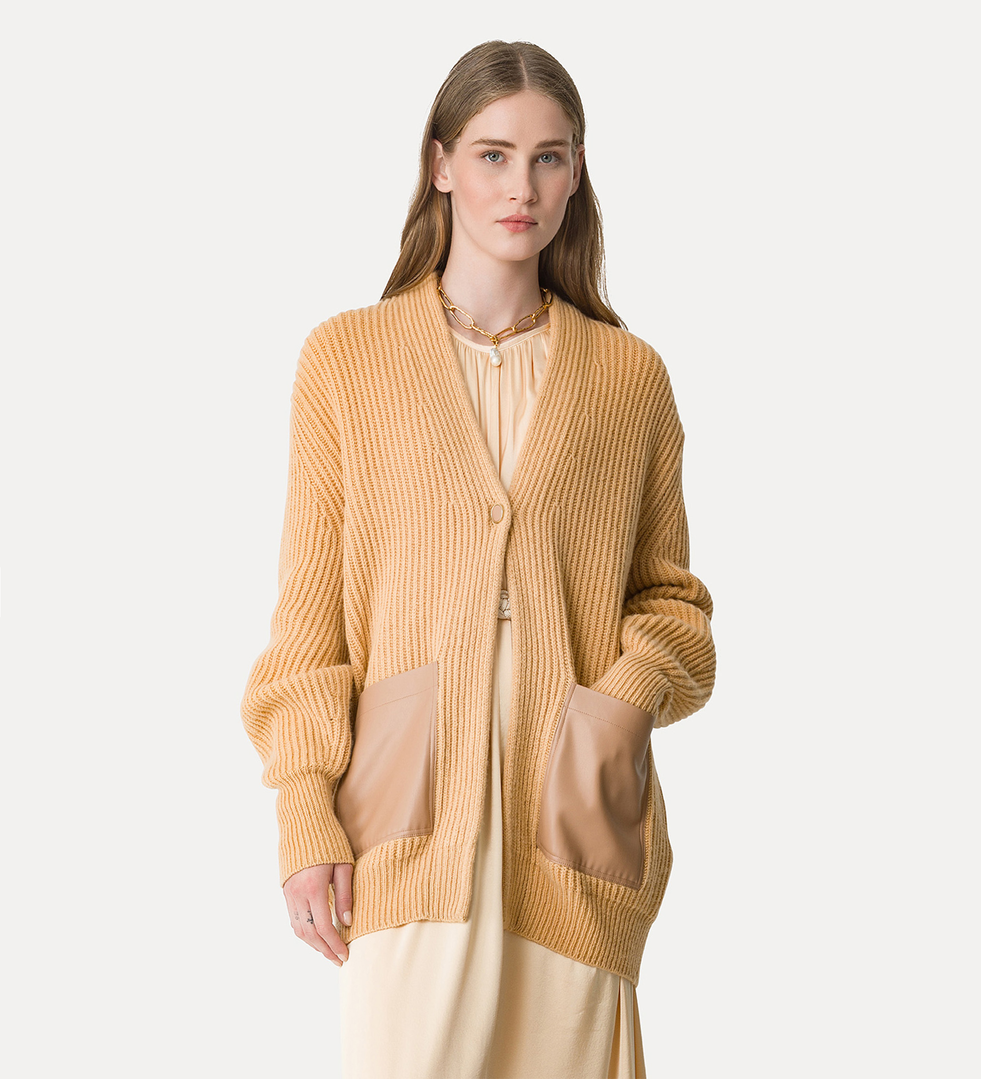 forte forte ニットカーディガン Forte Forte Vネック カーディガン | ブルー | FARFETCH JP