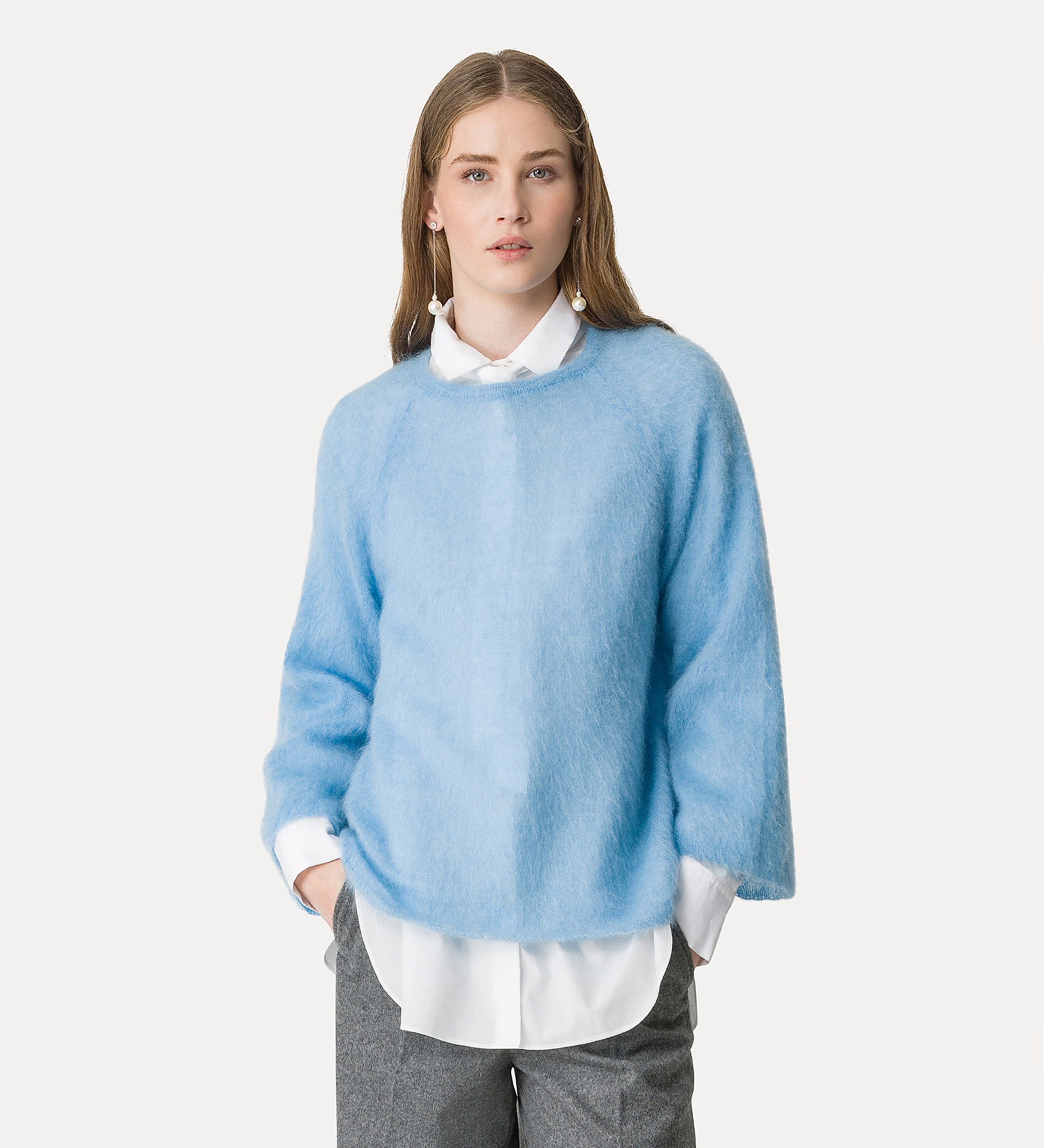 forte forte ニットカーディガン Forte Forte オープンニット カーディガン | ブルー | FARFETCH JP