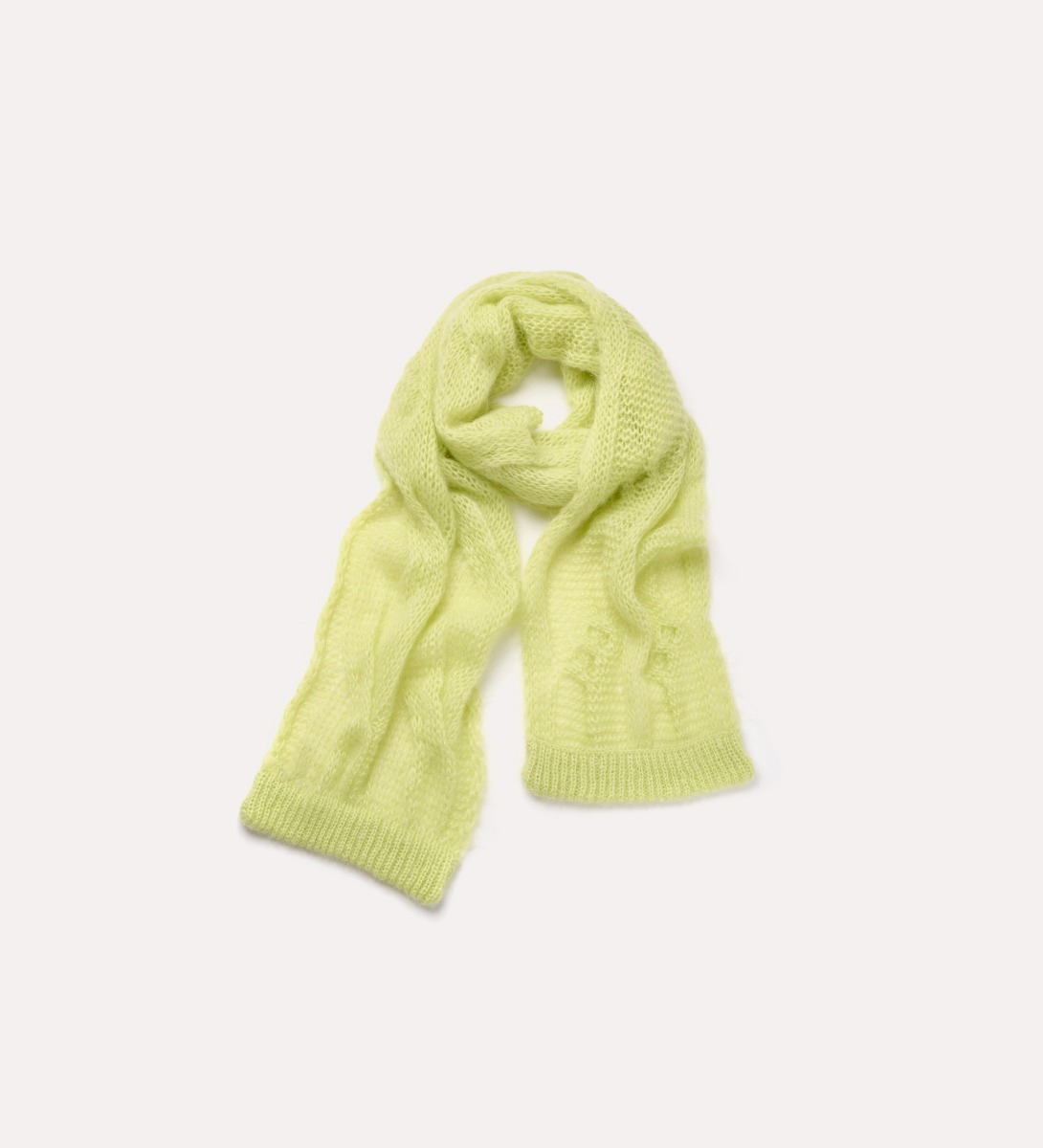 sciarpa in mohair a trecce | forte_forte