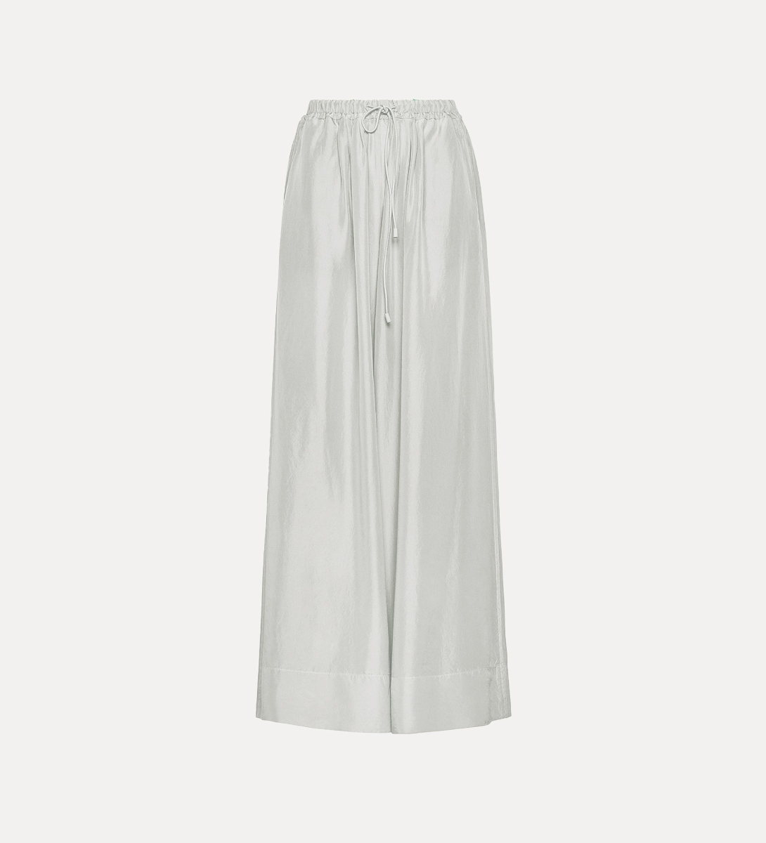 pantalon en soie avec cordon coulissant - forte_forte