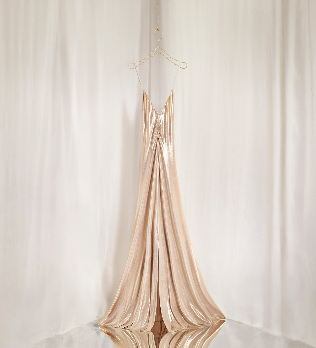 chic dress in laminated jersey | forte_forte
