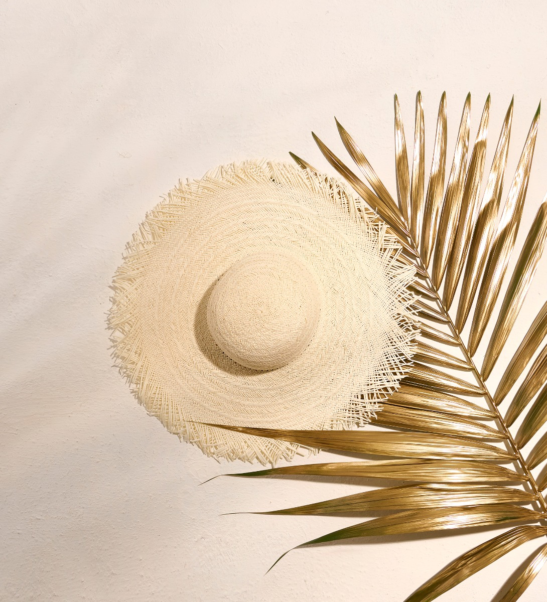braided brim hat with fringed edge - forte_forte