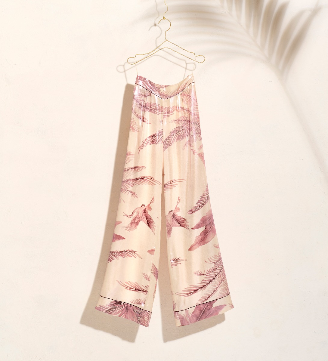 “eden” laminated print pajama pants - forte_forte