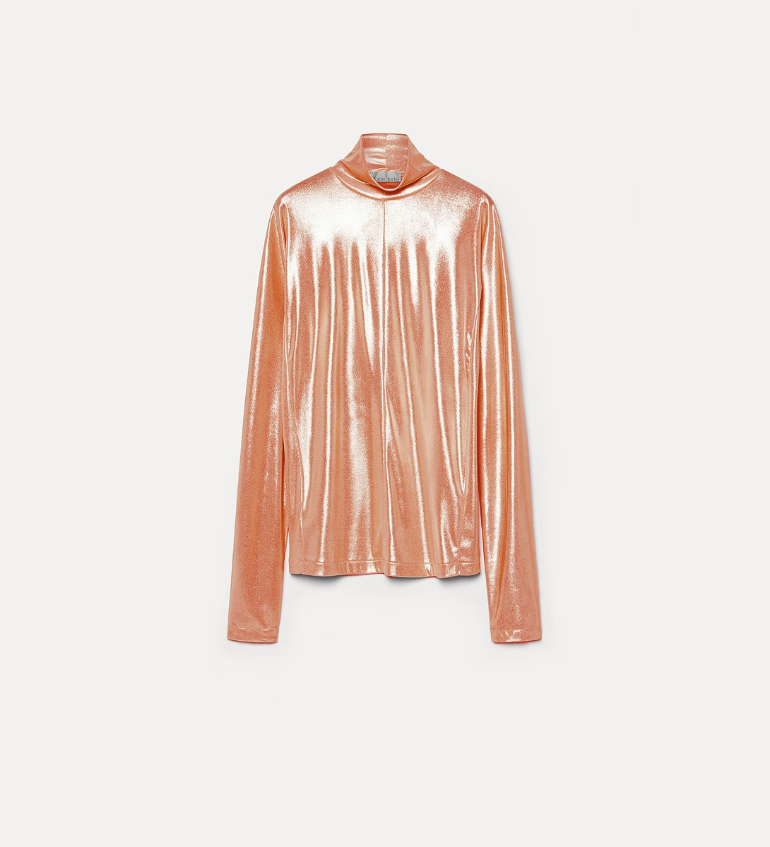 turtleneck in laminated jersey | forte_forte