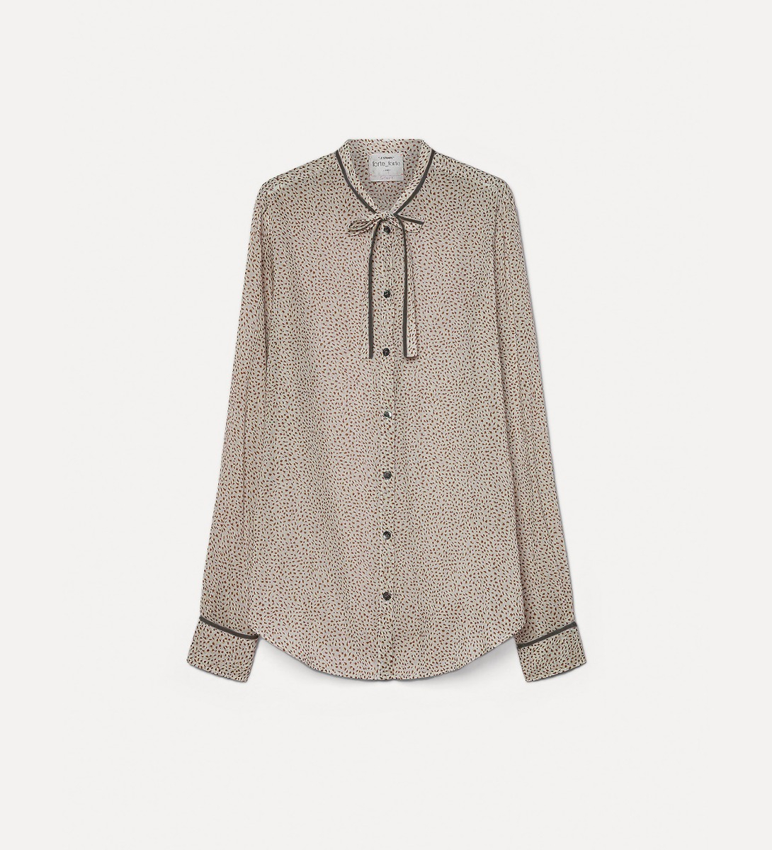chemise à nœud papillon en voile “les petits pois” - forte_forte