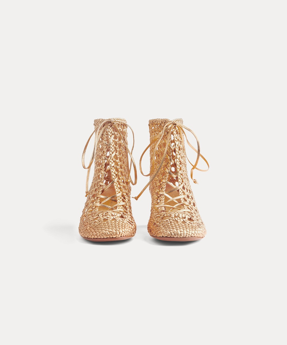 chic hand–woven ankle boot | forte_forte