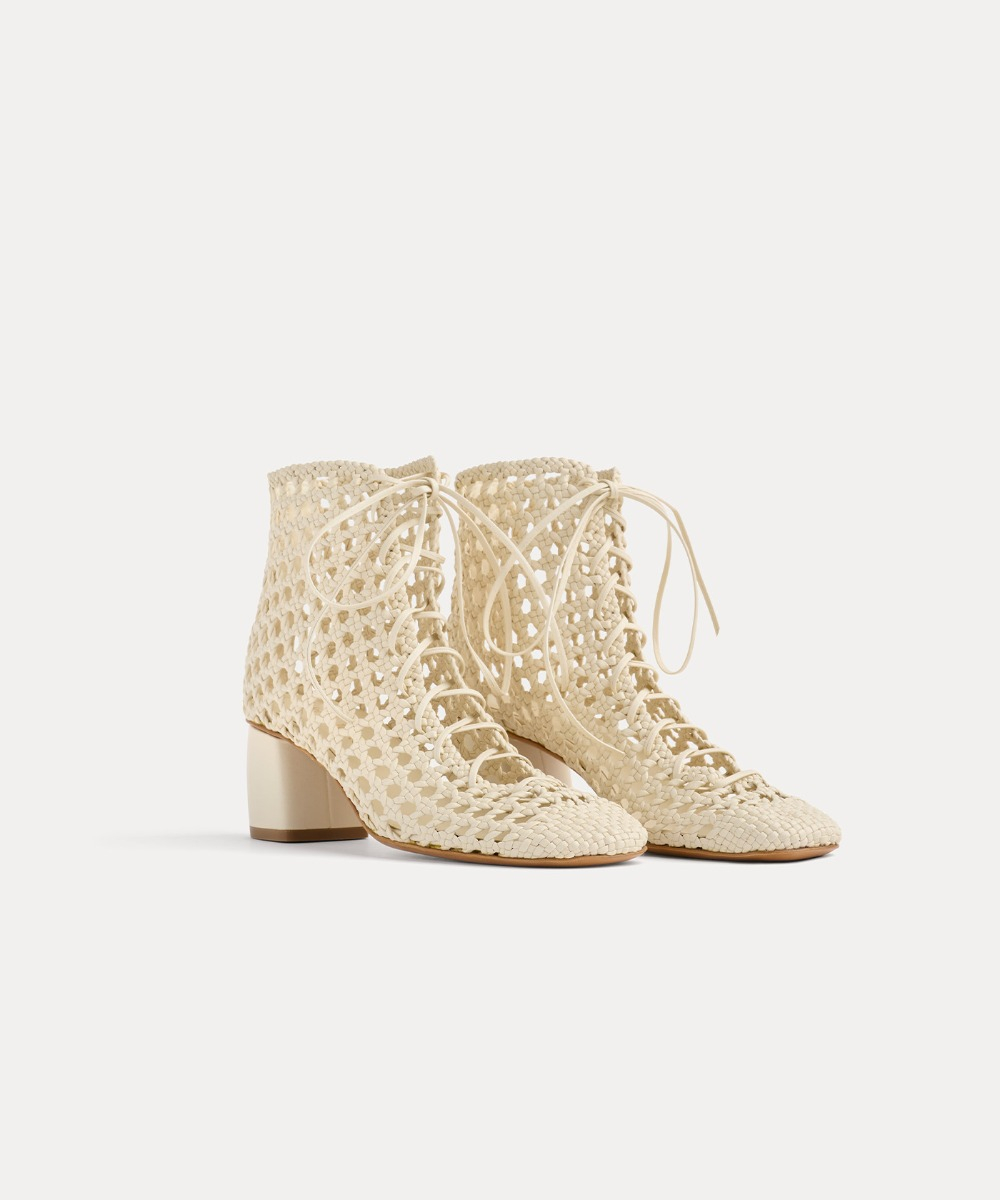 chic hand–woven ankle boot | forte_forte