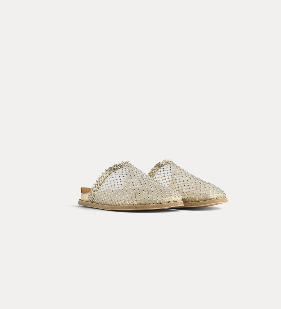 backless slipper with diamanté detailing | forte_forte