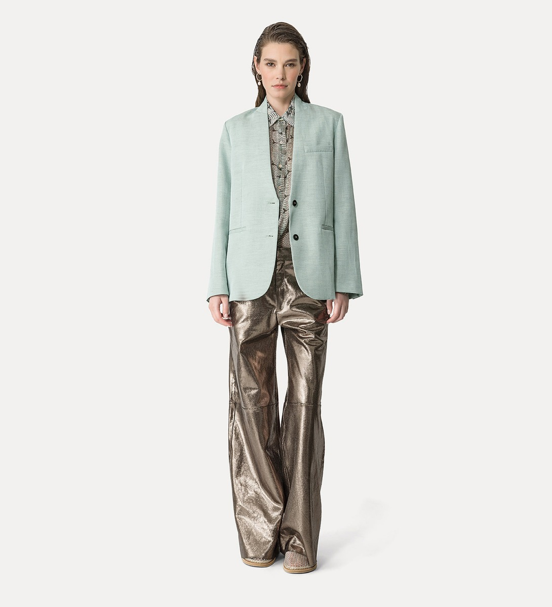 shirt in silk chiffon | forte_forte