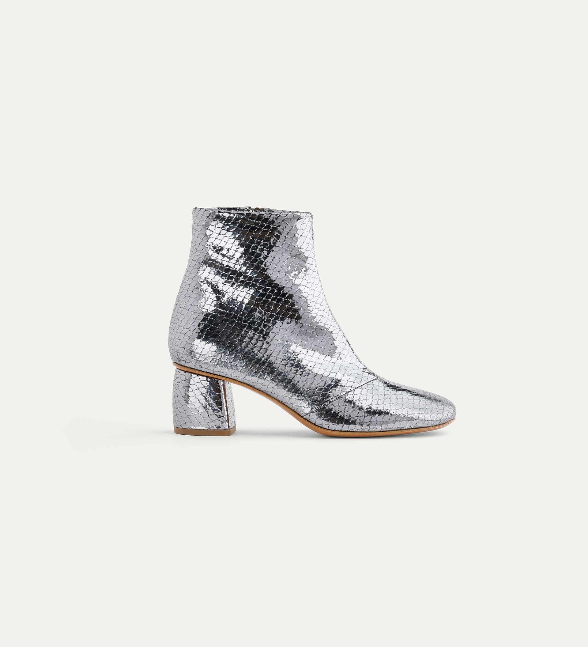 chic ankle boot in python–printed leather | forte_forte
