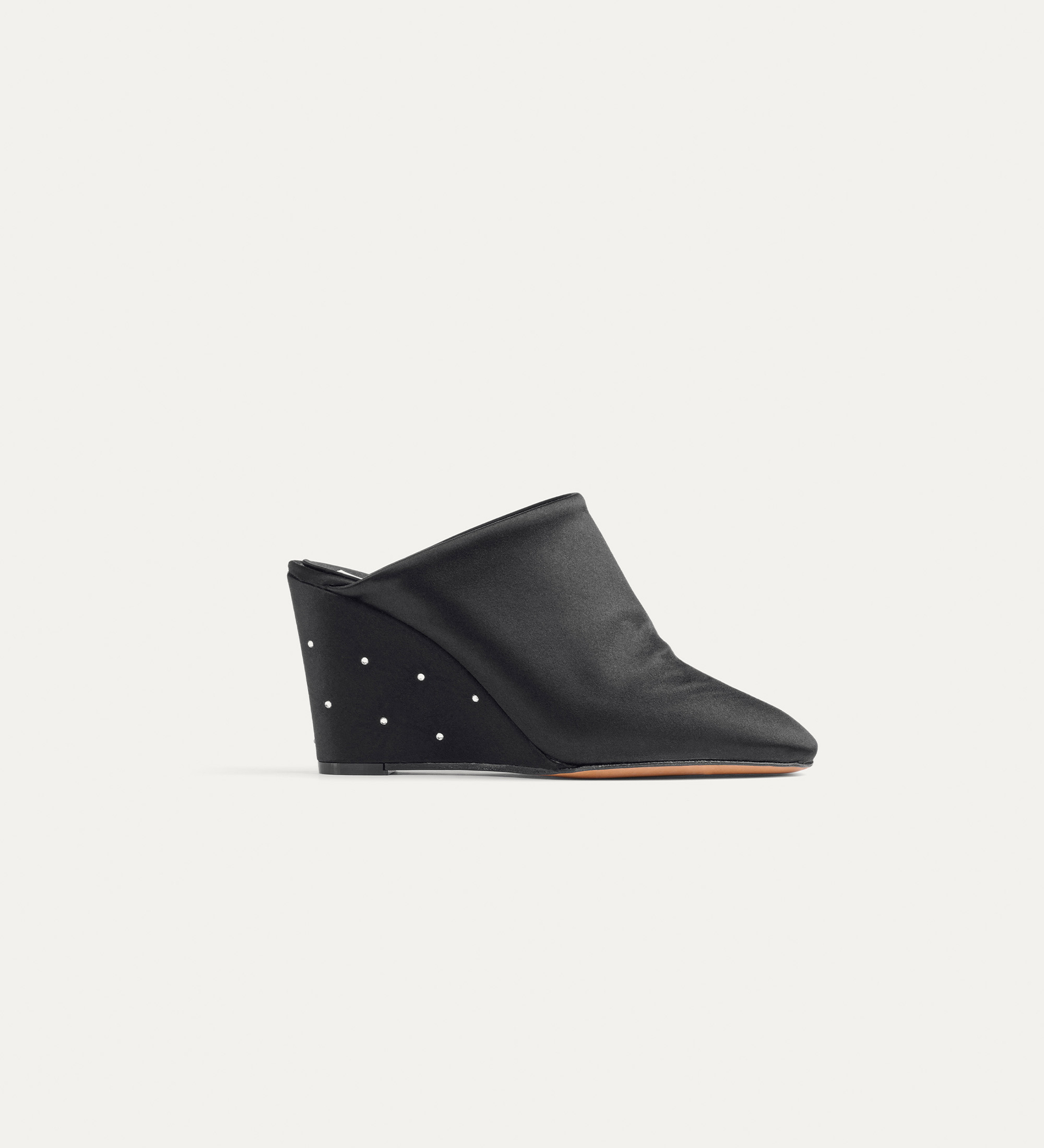 silk mule with crystals | forte_forte