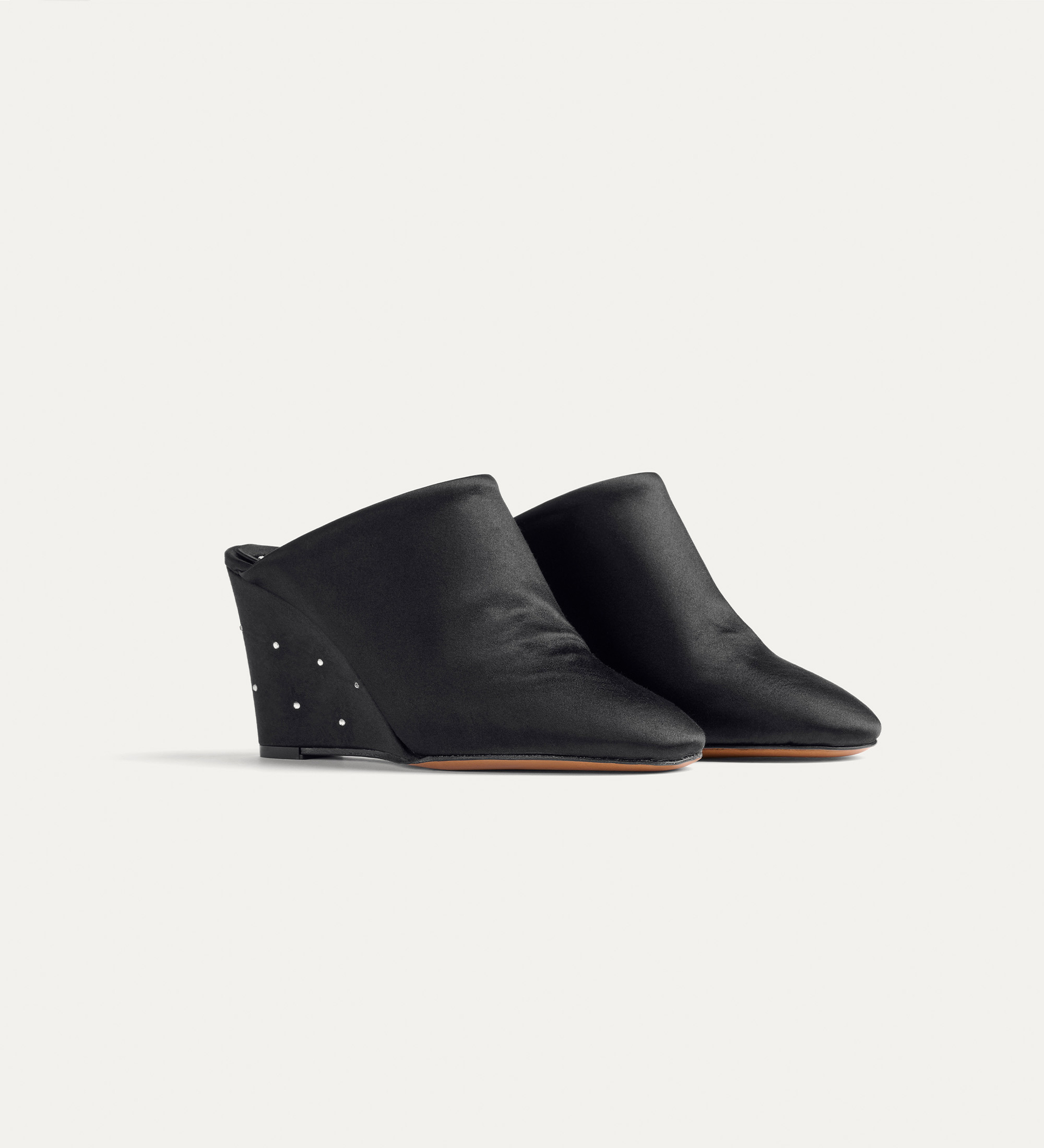 silk mule with crystals | forte_forte