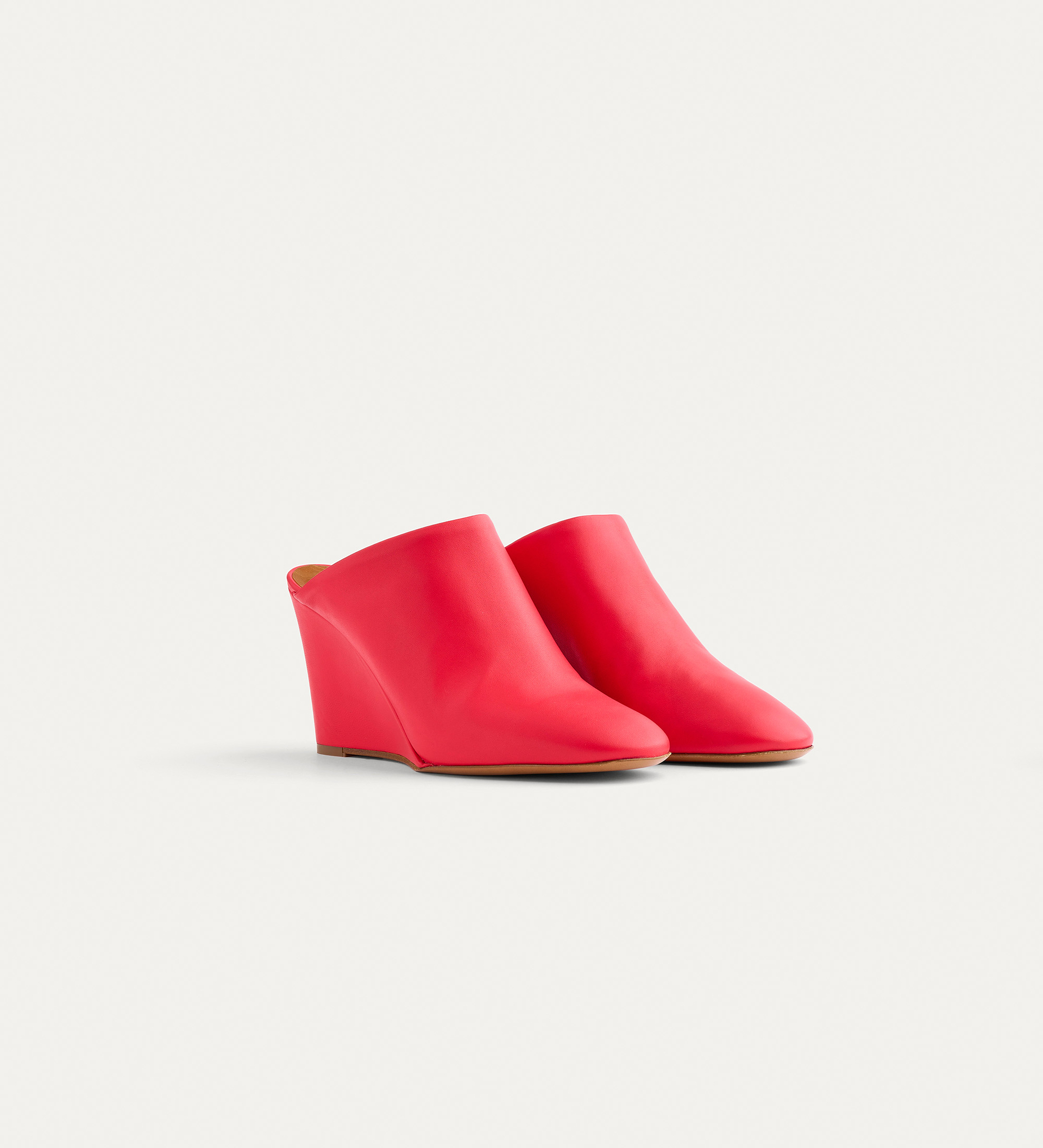 wedge mules in nappa | forte_forte
