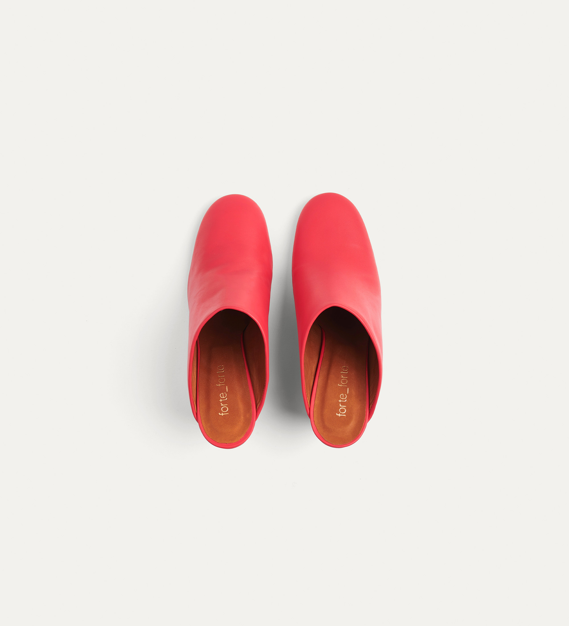 wedge mules in nappa | forte_forte
