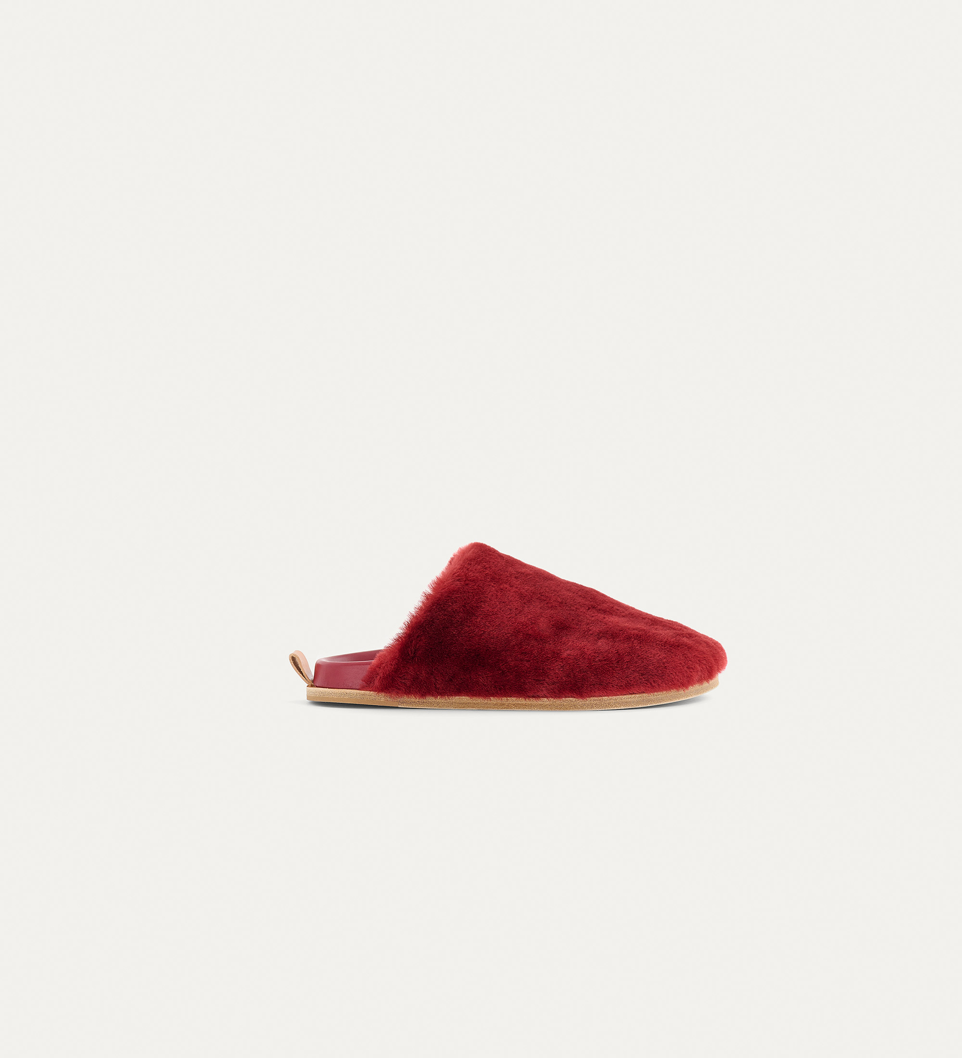 flat fussbett in calfskin and shearling | forte_forte