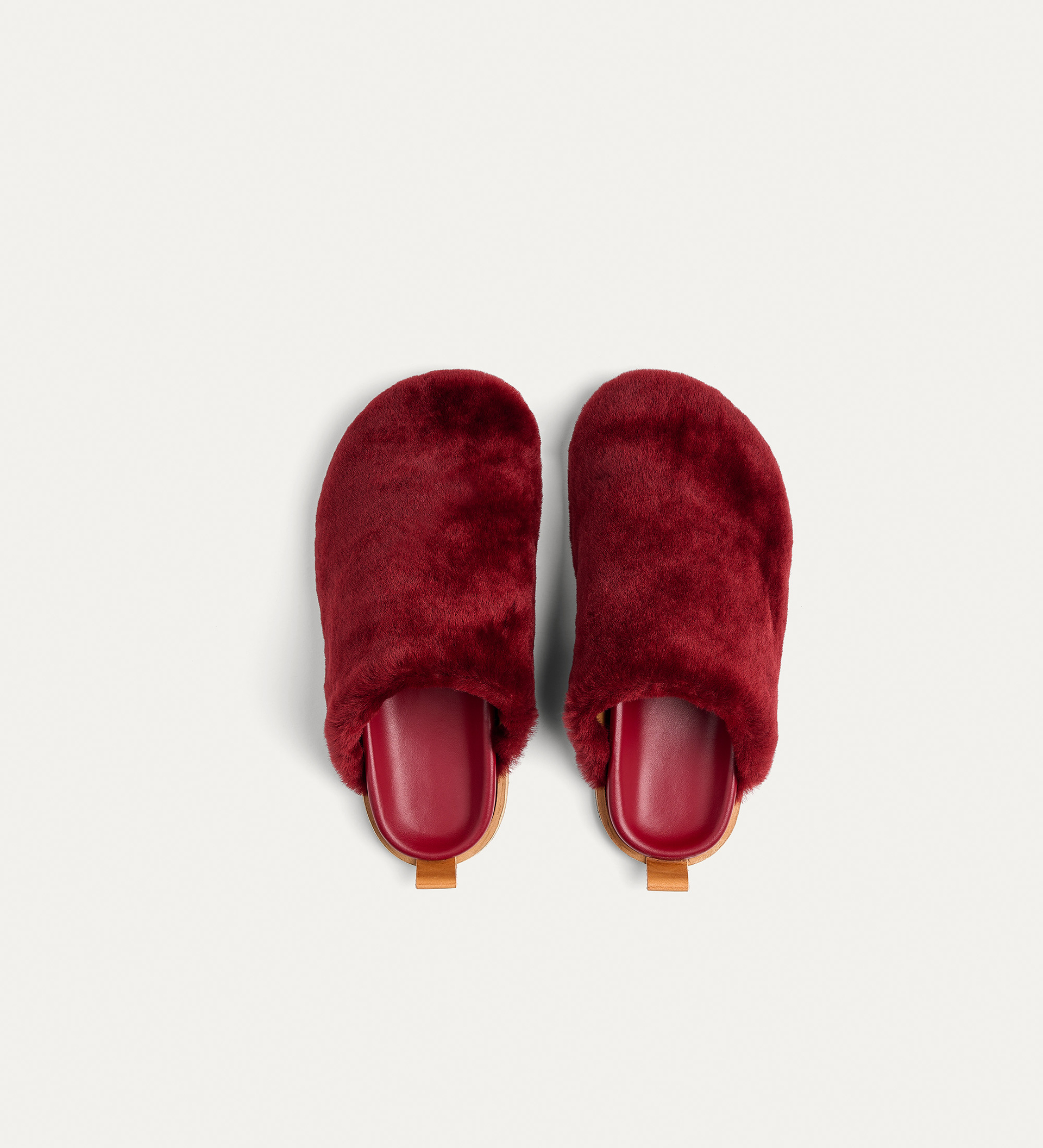 flat fussbett in calfskin and shearling | forte_forte