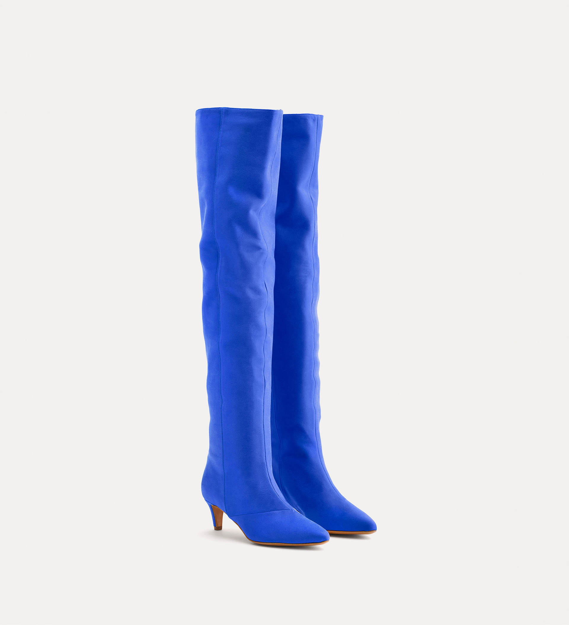 thigh–high boots in silk | forte_forte
