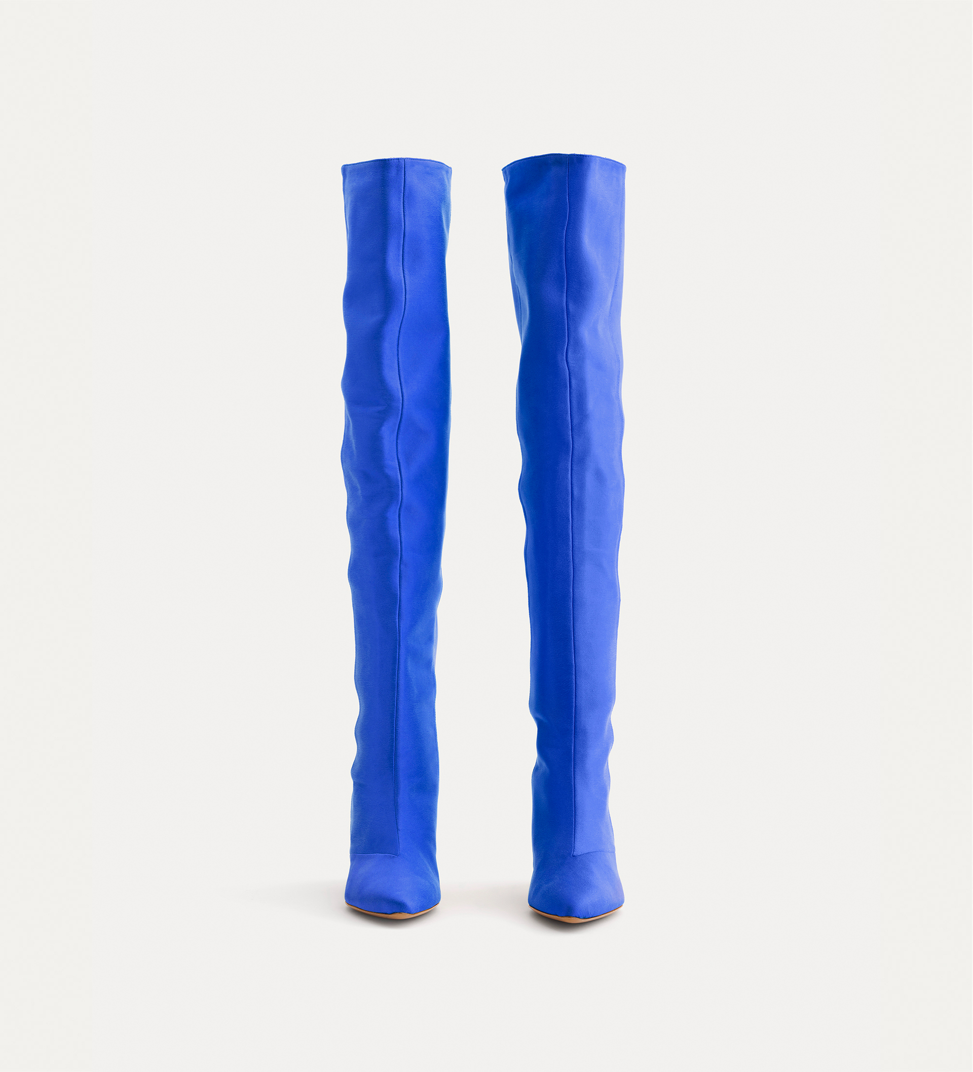 thigh–high boots in silk | forte_forte