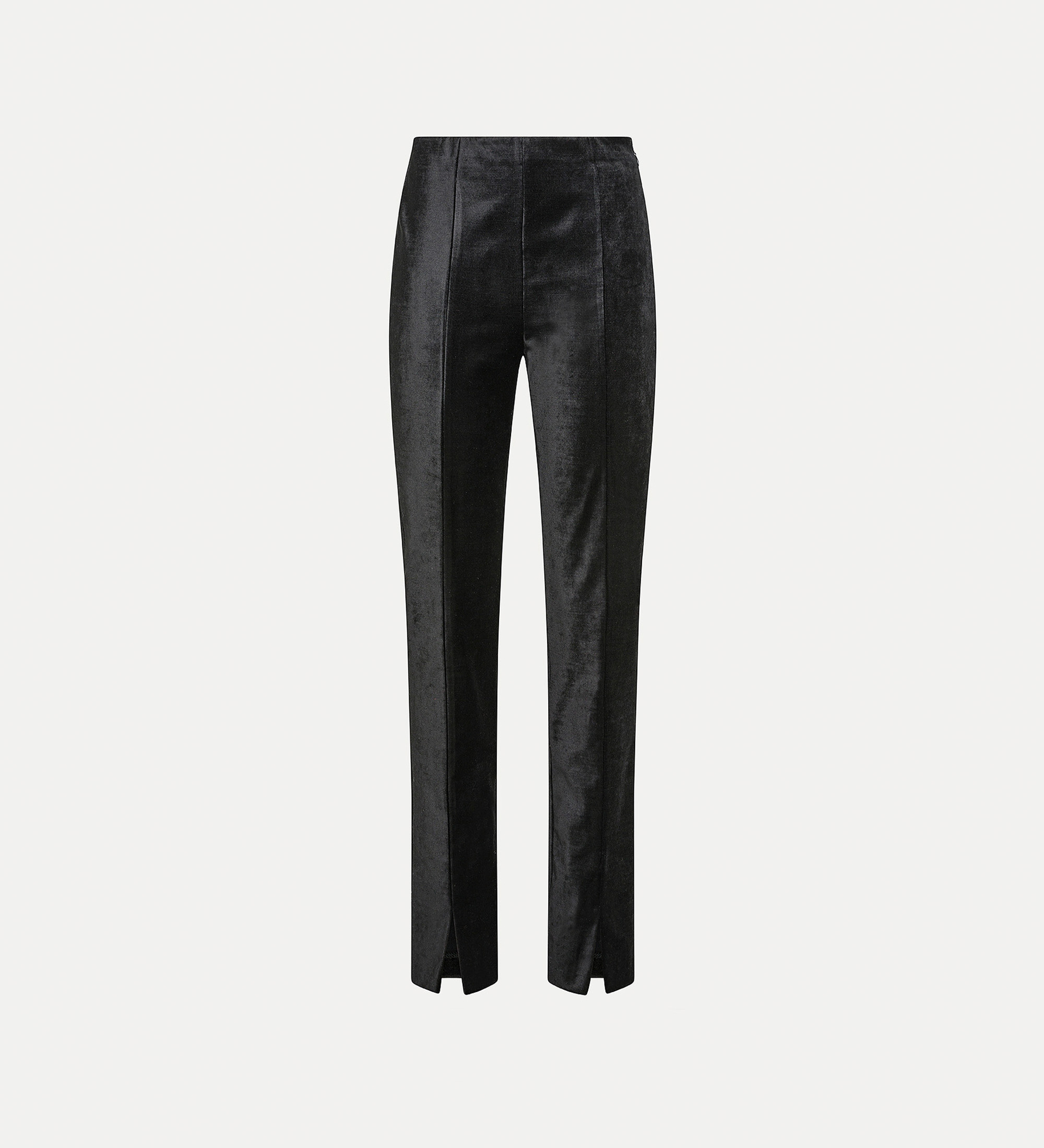 high–rise trousers in cotton velvet and viscose | forte_forte