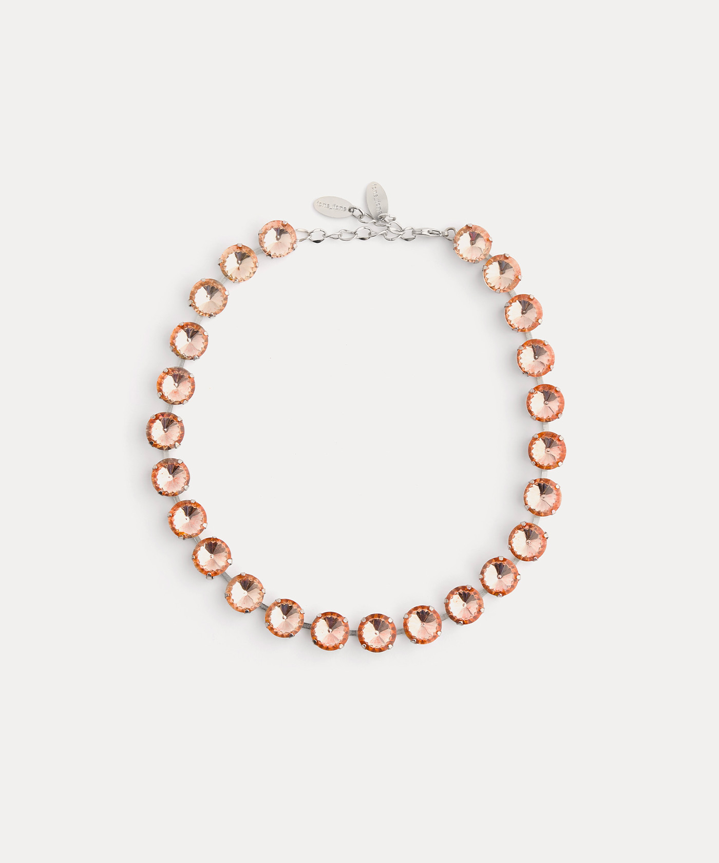 collier ras–du–cou avec grands cristaux | forte_forte