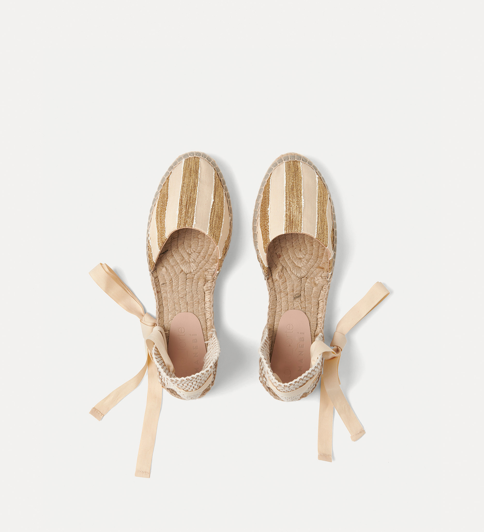 espadrilles in a lamé fabric | forte_forte