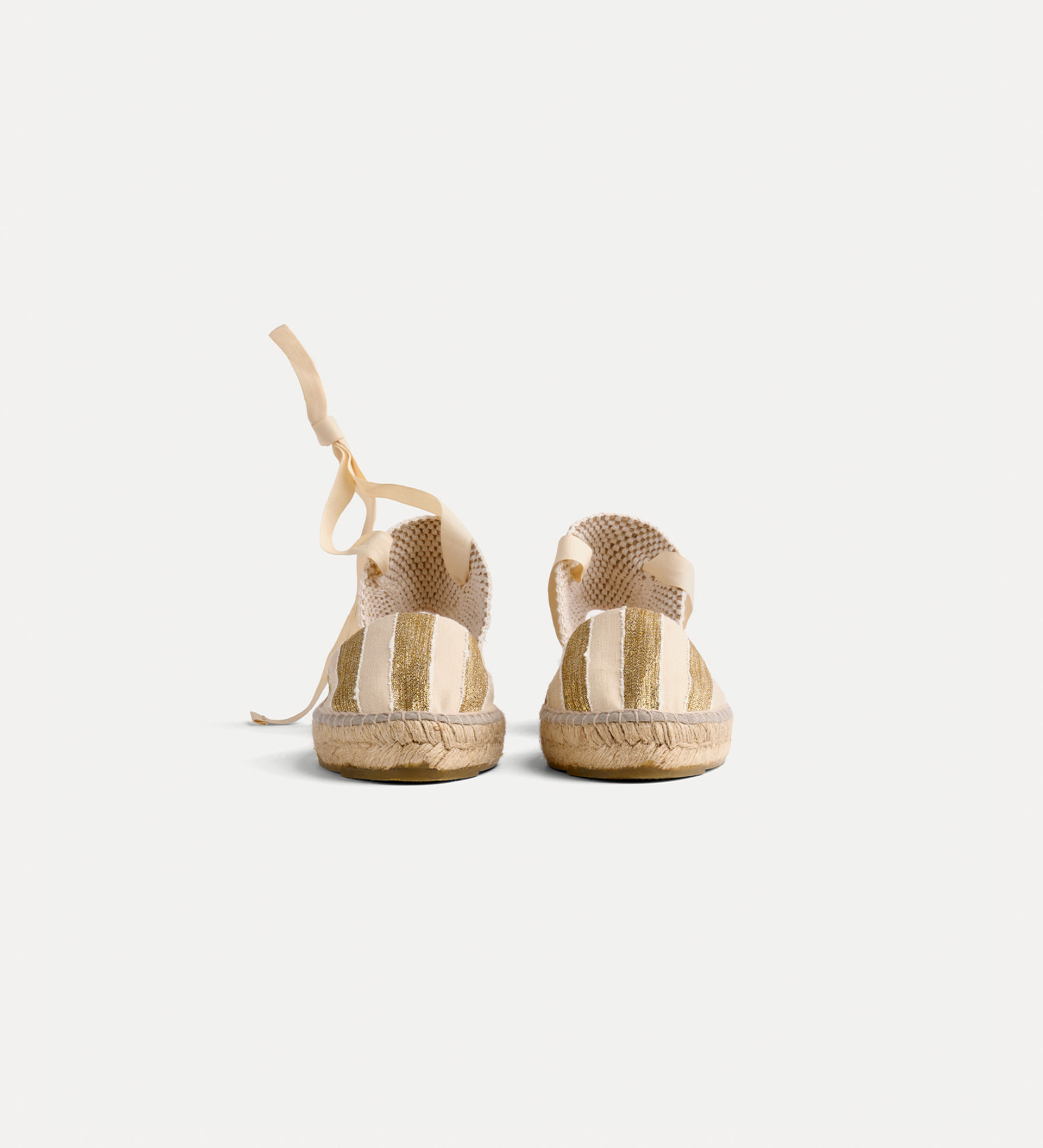 espadrilles in a lamé fabric | forte_forte