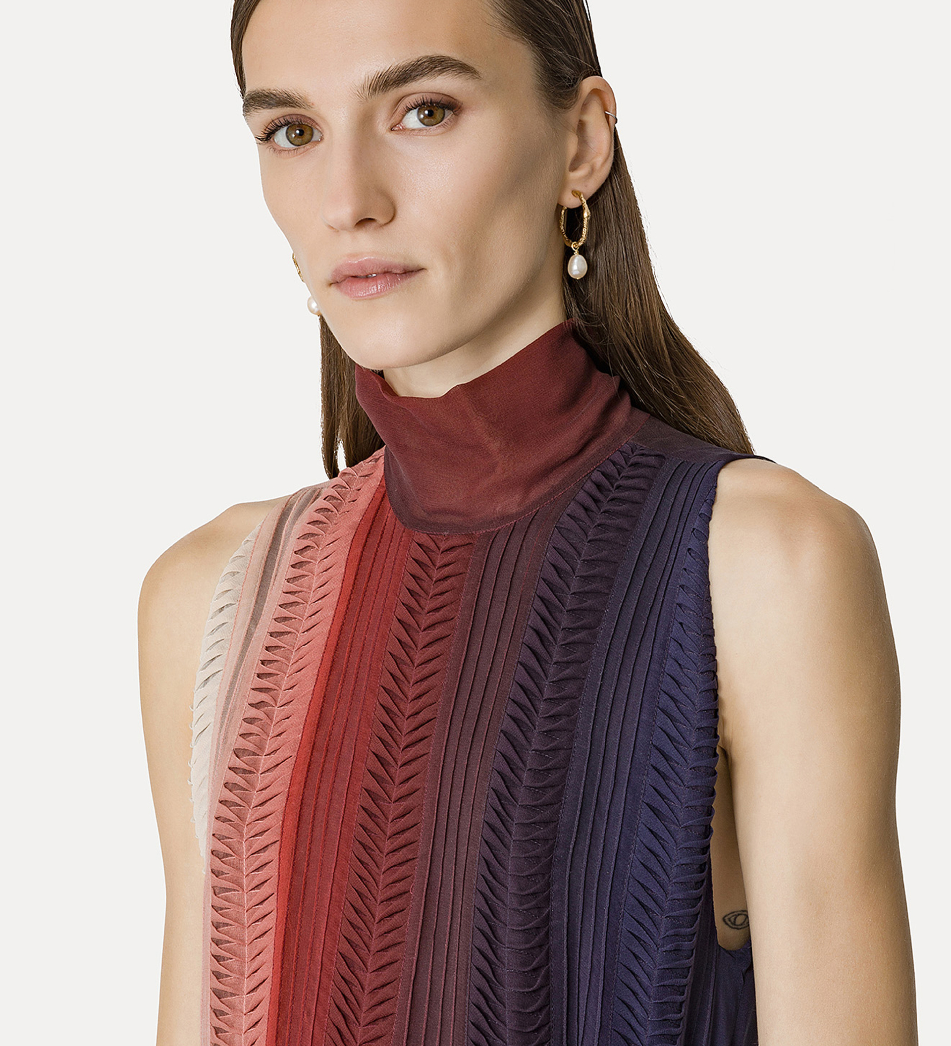 dégradé origami georgette gown | forte_forte