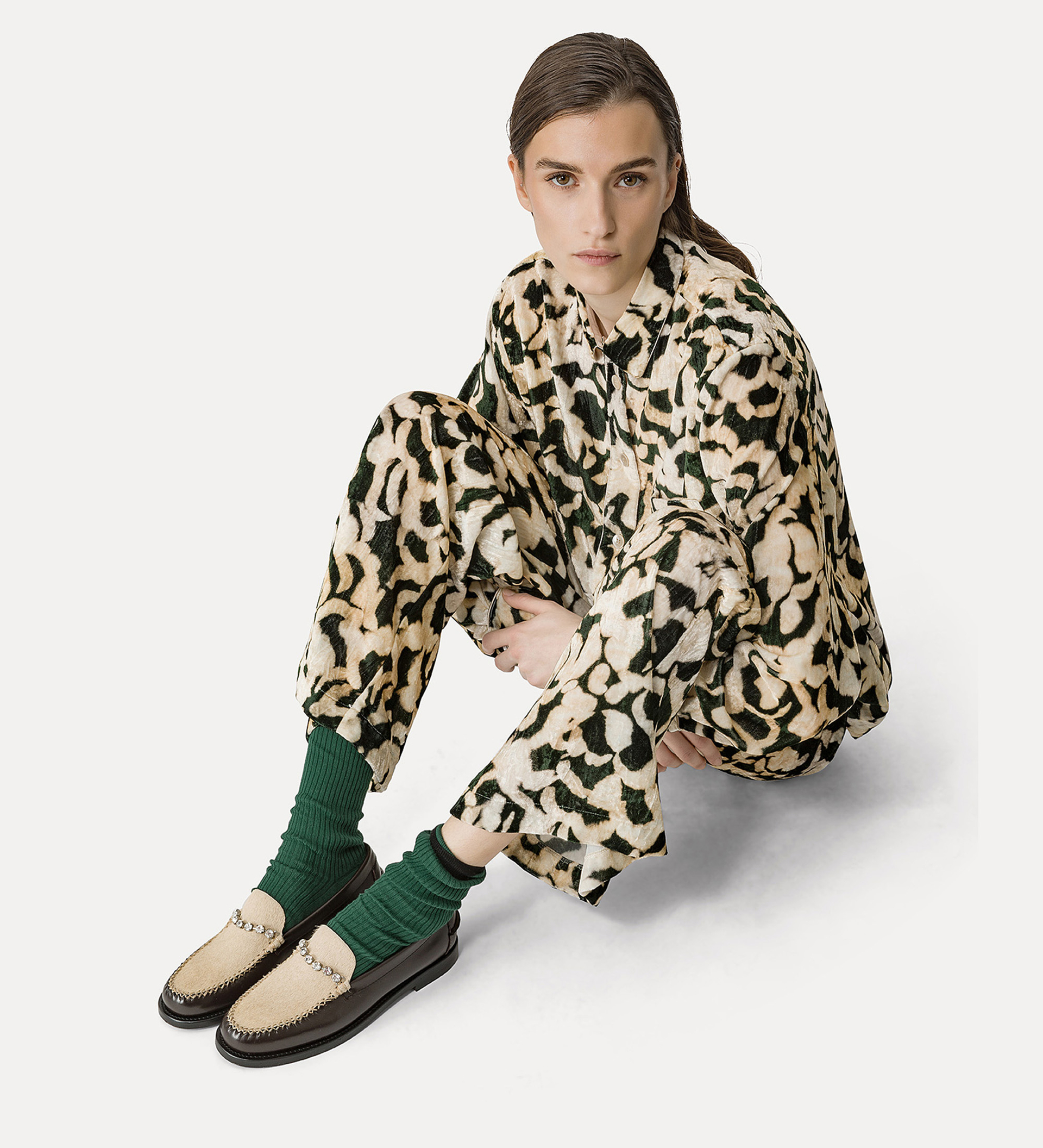 calzino in cotone dettaglio righe | forte_forte