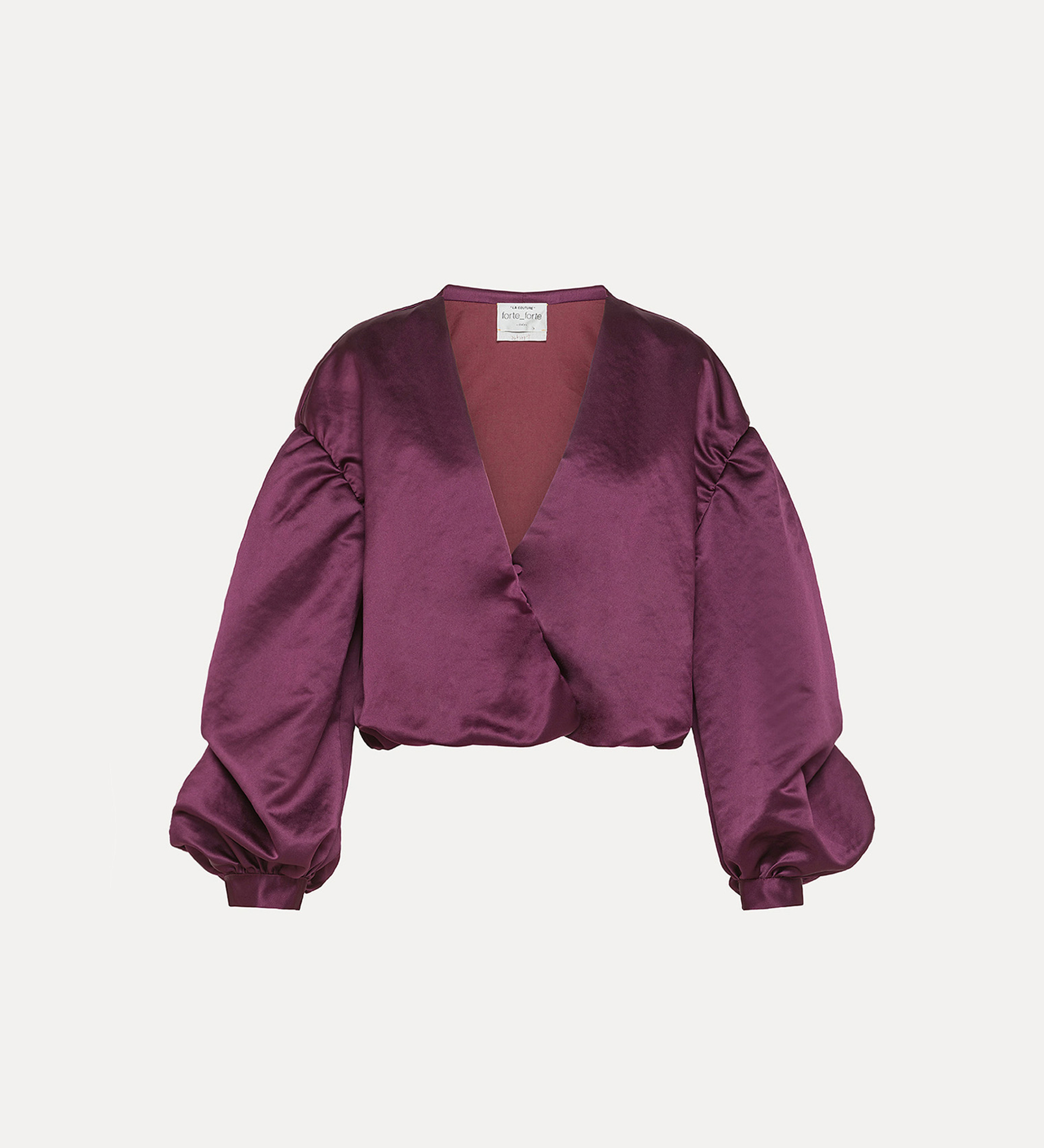 camicia a bolero in contemporary duchesse | forte_forte