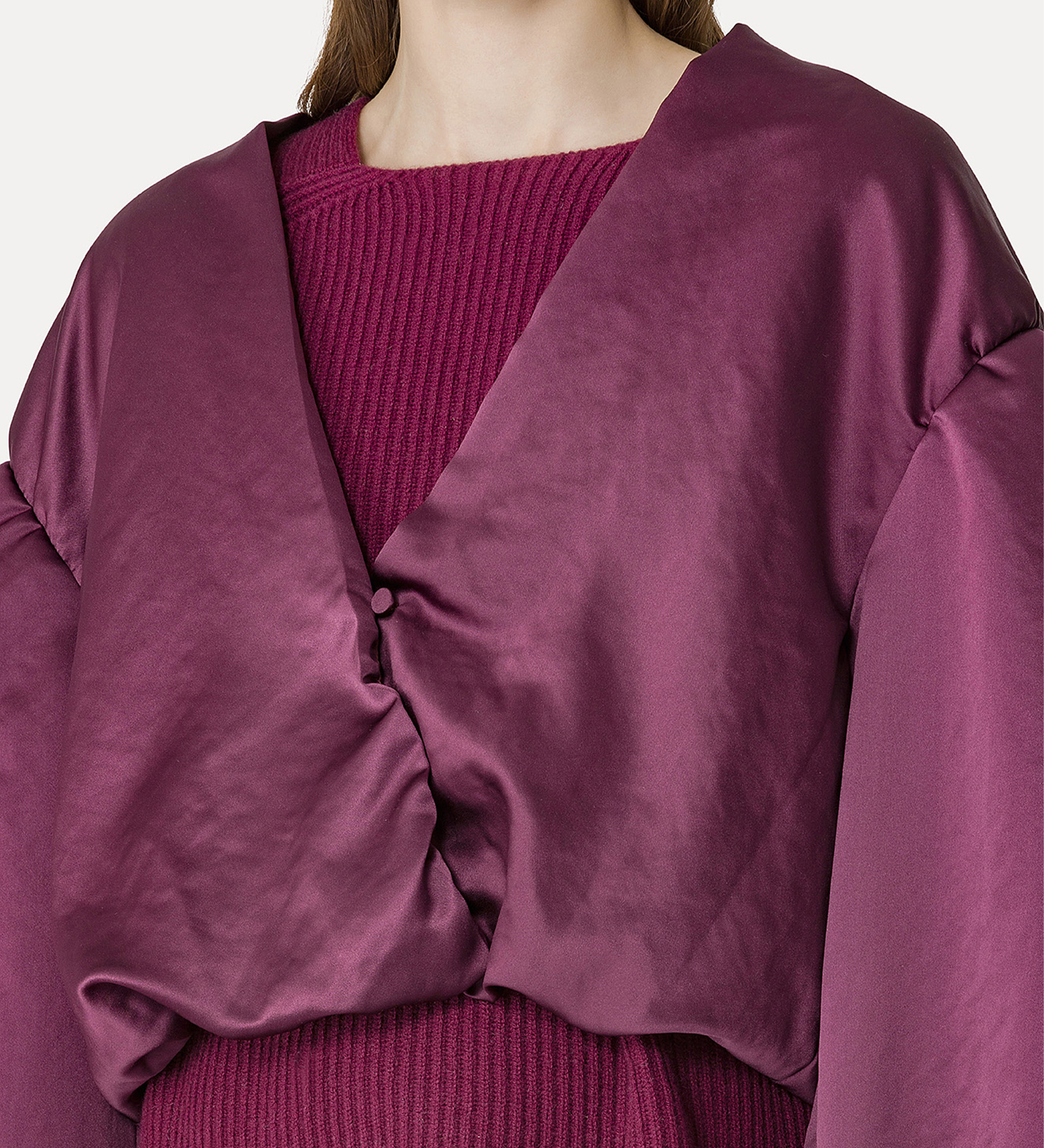 camicia a bolero in contemporary duchesse | forte_forte