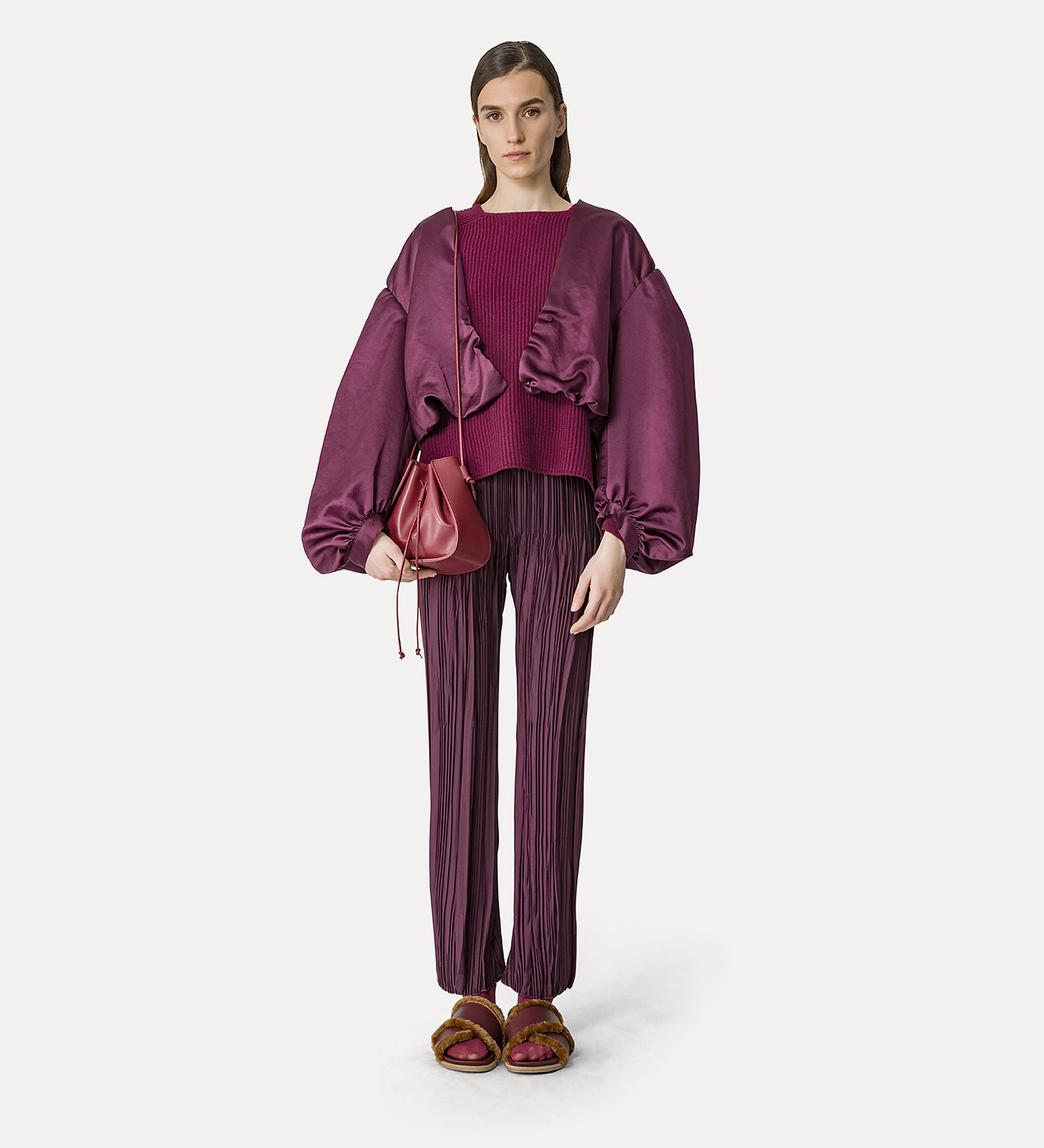 camicia a bolero in contemporary duchesse | forte_forte