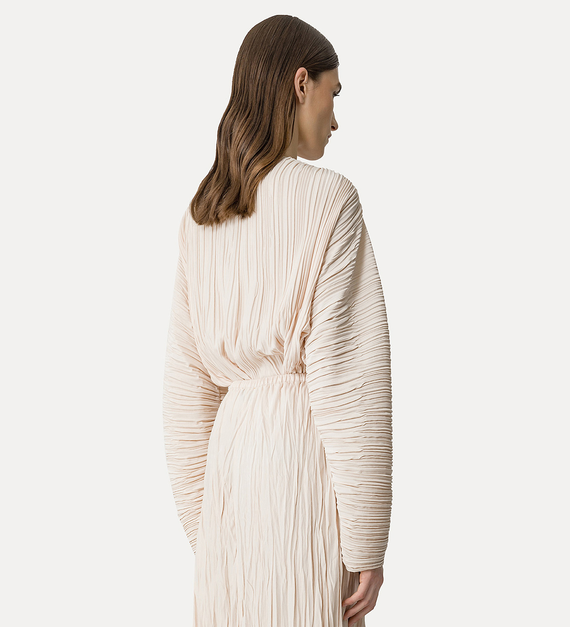 long–sleeve top in pleated crêpe | forte_forte