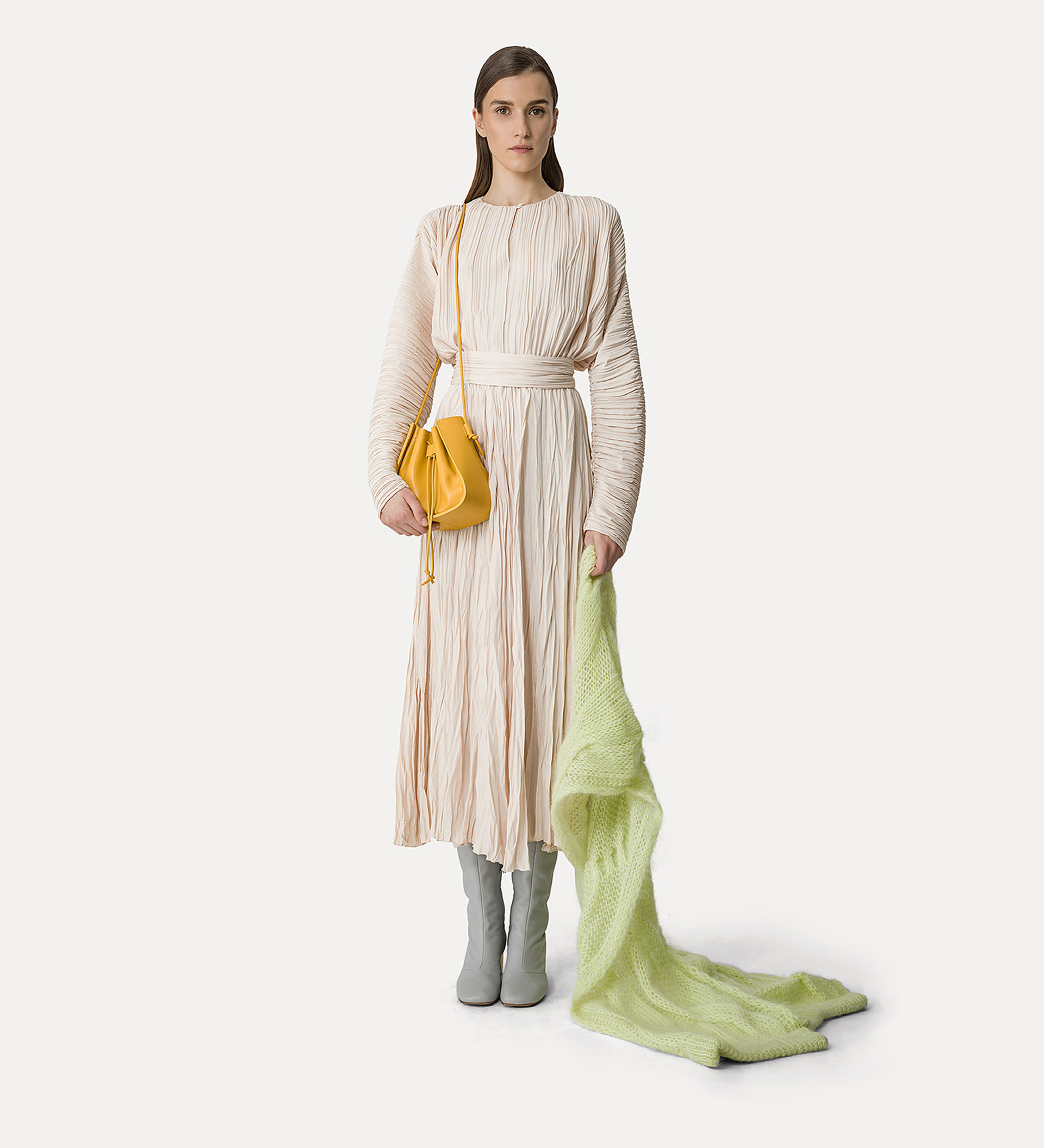 cummerbund in pleated crêpe | forte_forte