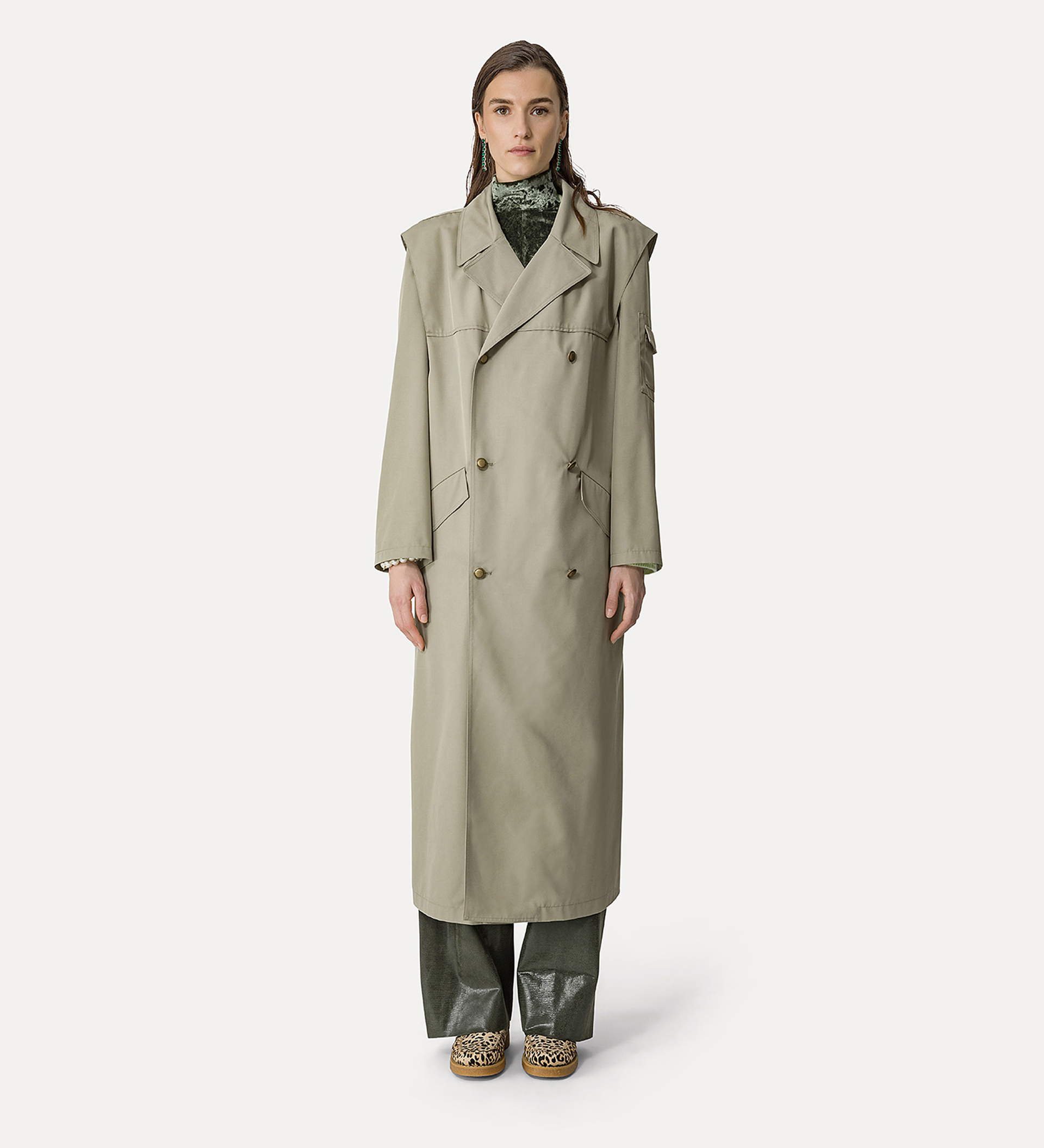 trench coat in hi–tech twill | forte_forte