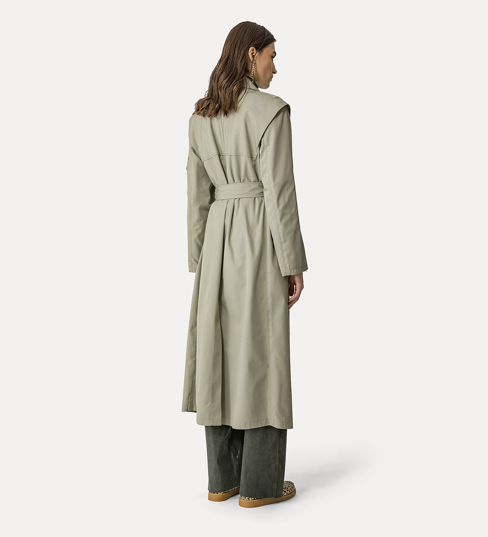 trench coat in hi–tech twill | forte_forte