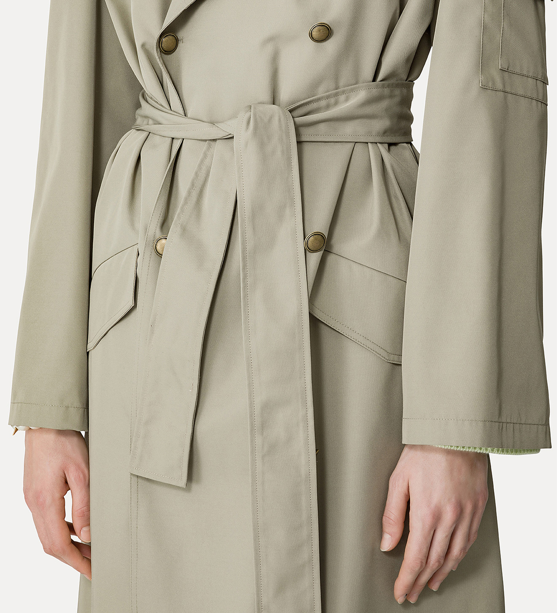 trench coat in hi–tech twill | forte_forte