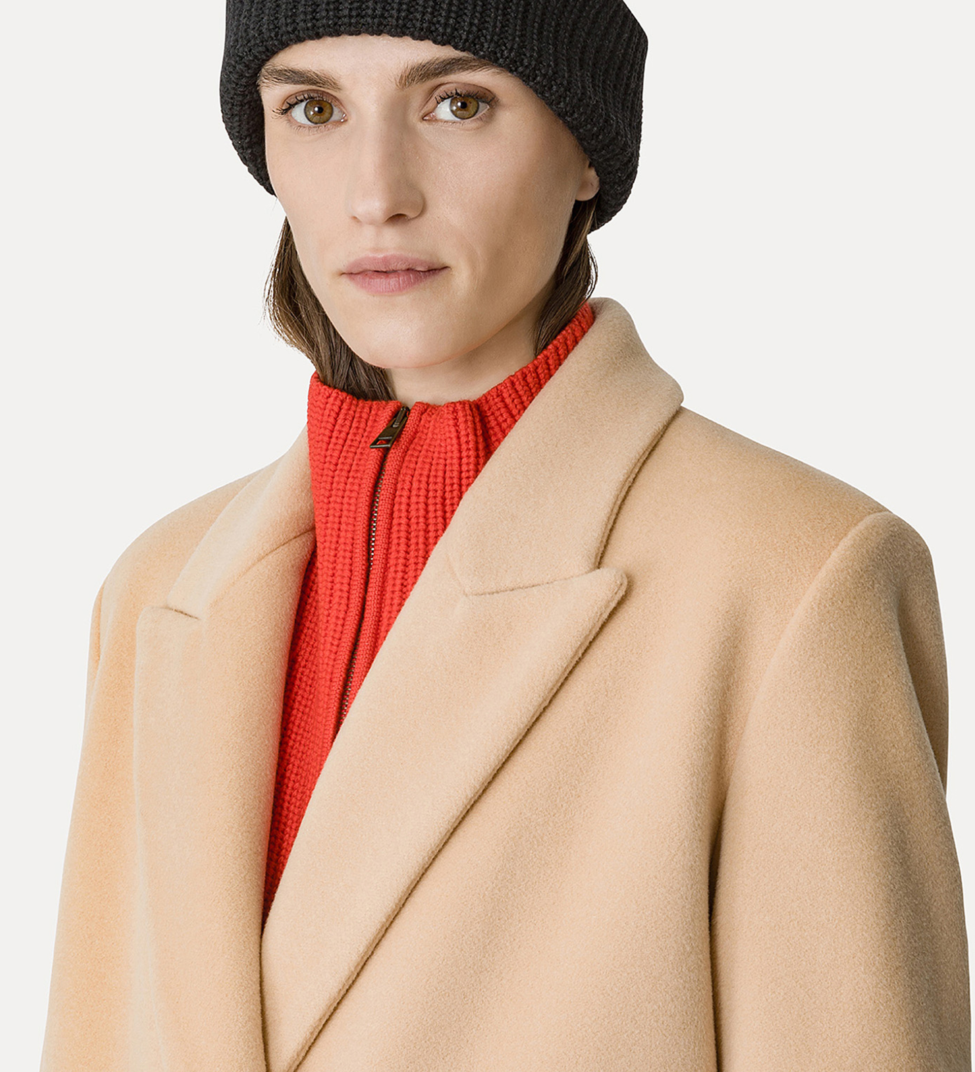 cappotto in panno velour di misto cashmere | forte_forte