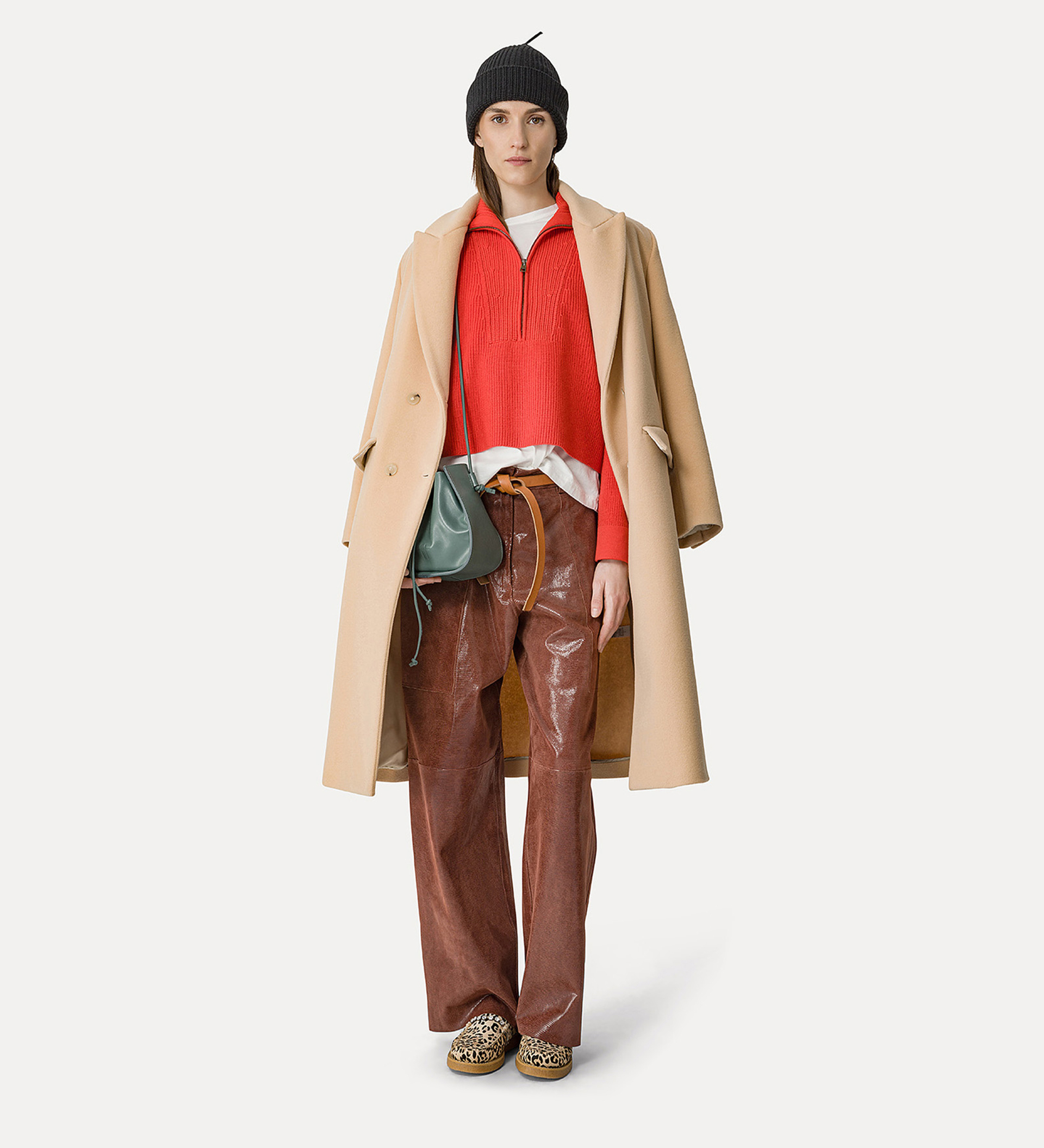 cappotto in panno velour di misto cashmere | forte_forte