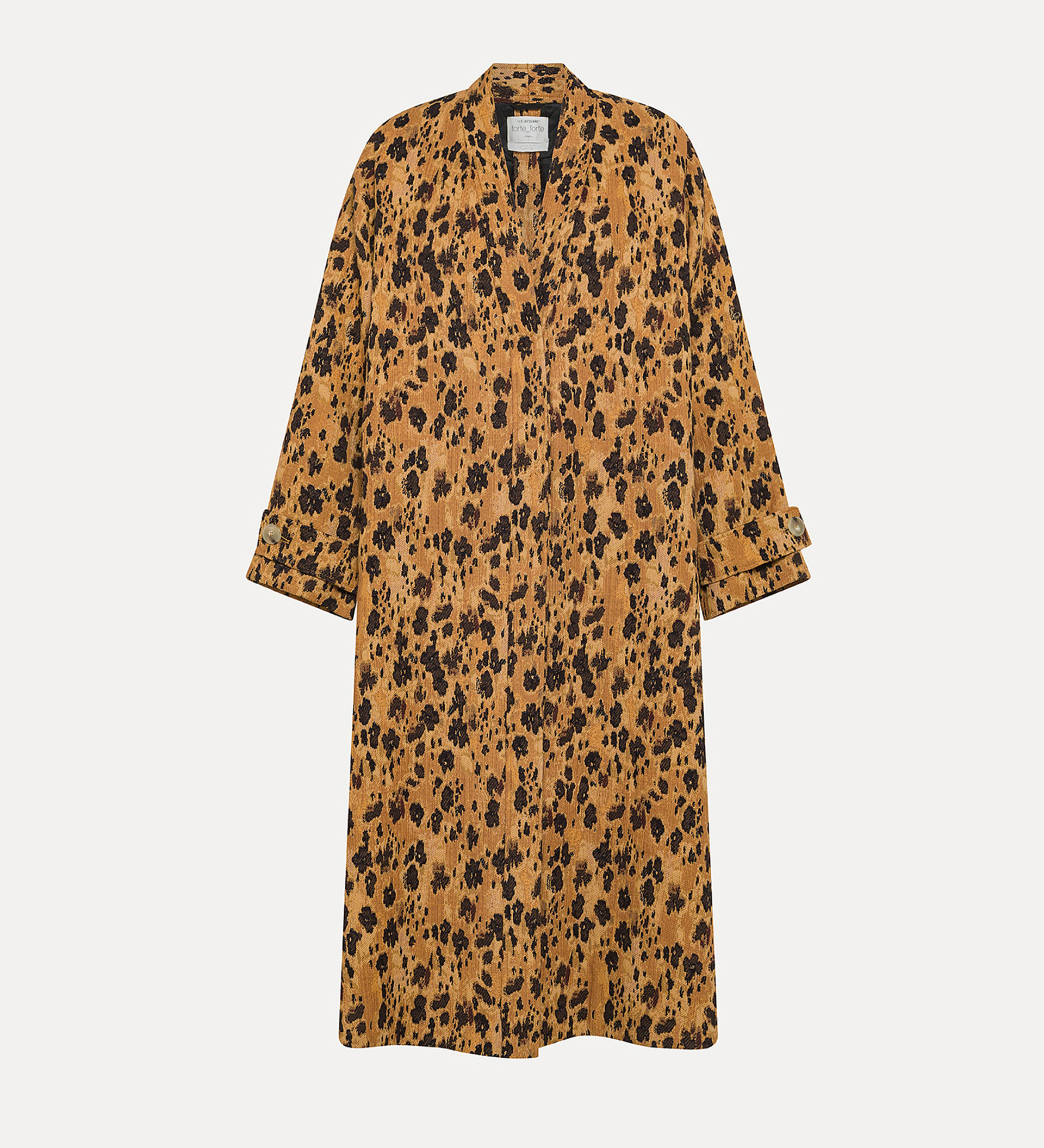 "les fleurs camou" jacquard coat | forte_forte