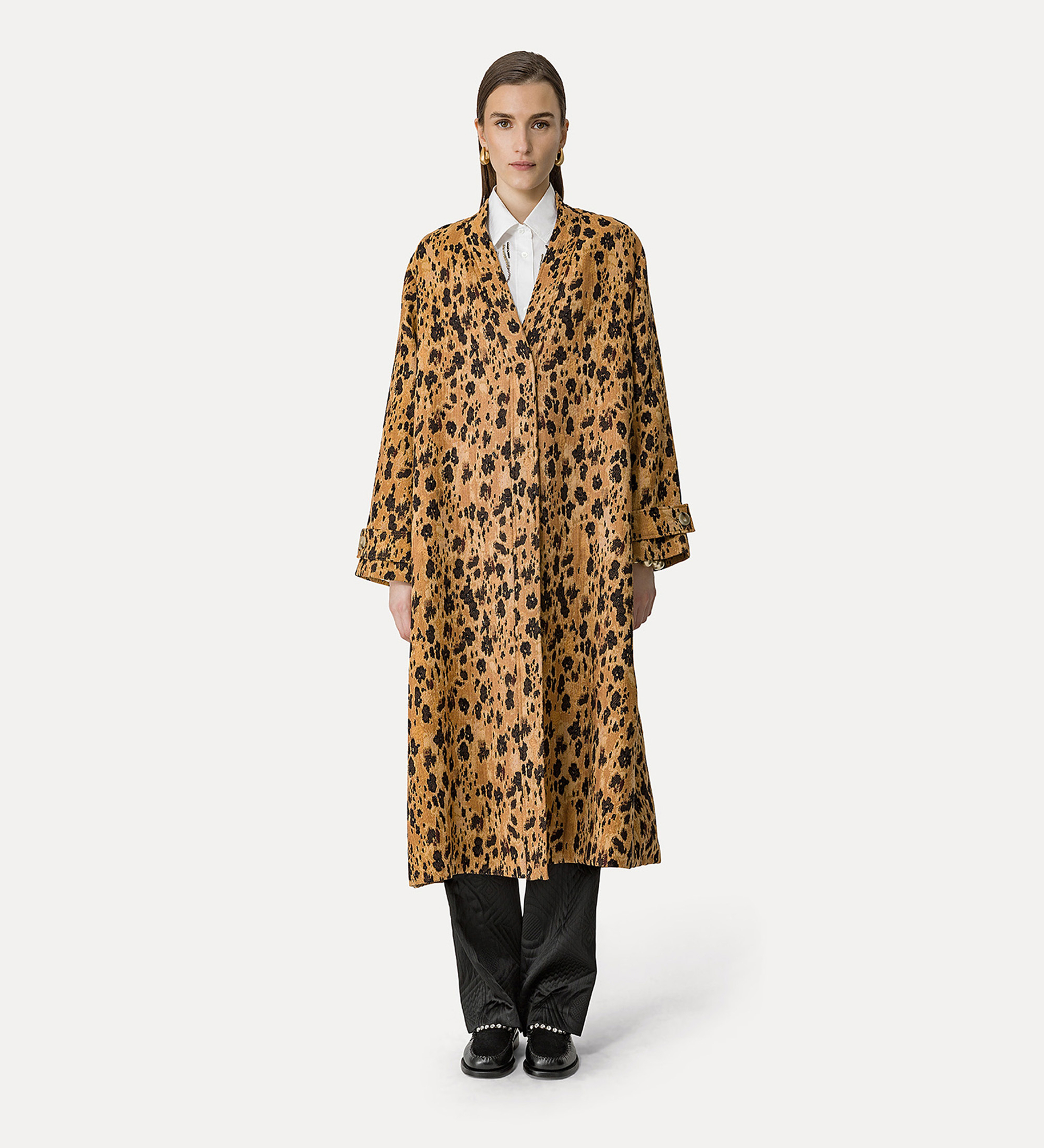"les fleurs camou" jacquard coat | forte_forte
