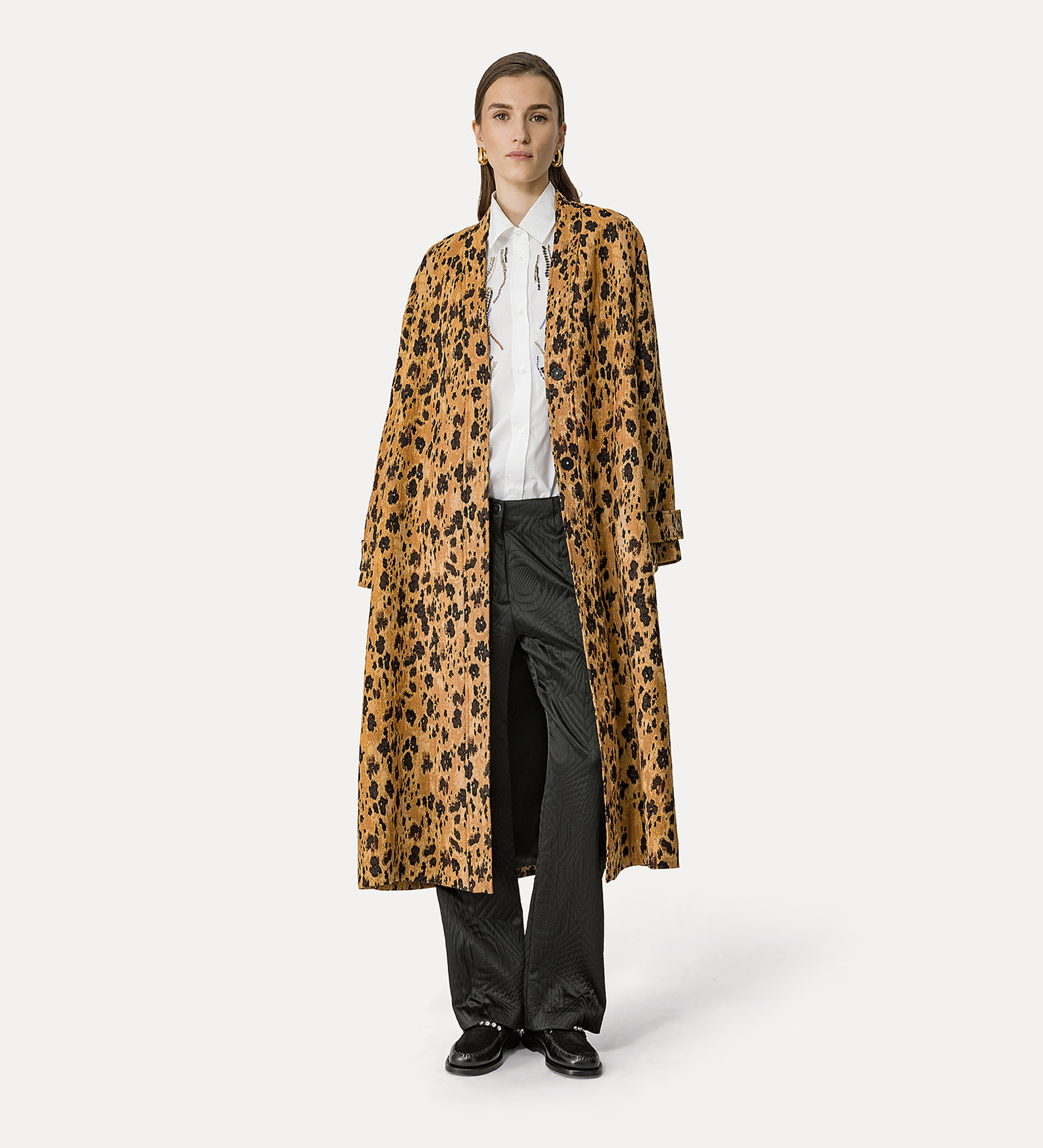 "les fleurs camou" jacquard coat | forte_forte