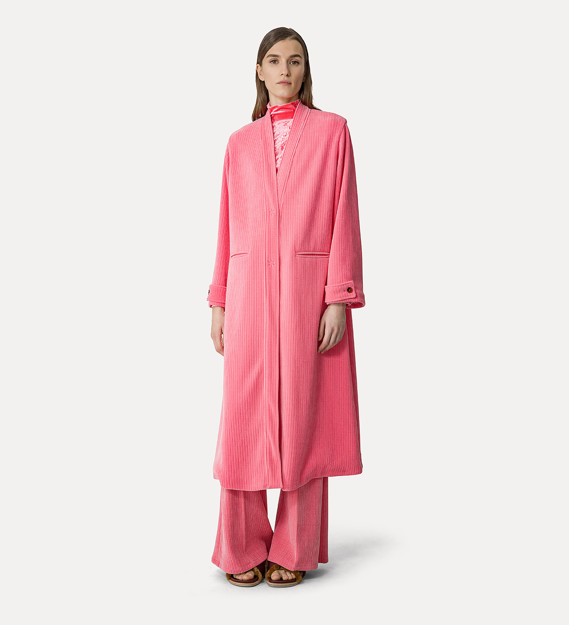 coat in corduroy–effect jersey | forte_forte