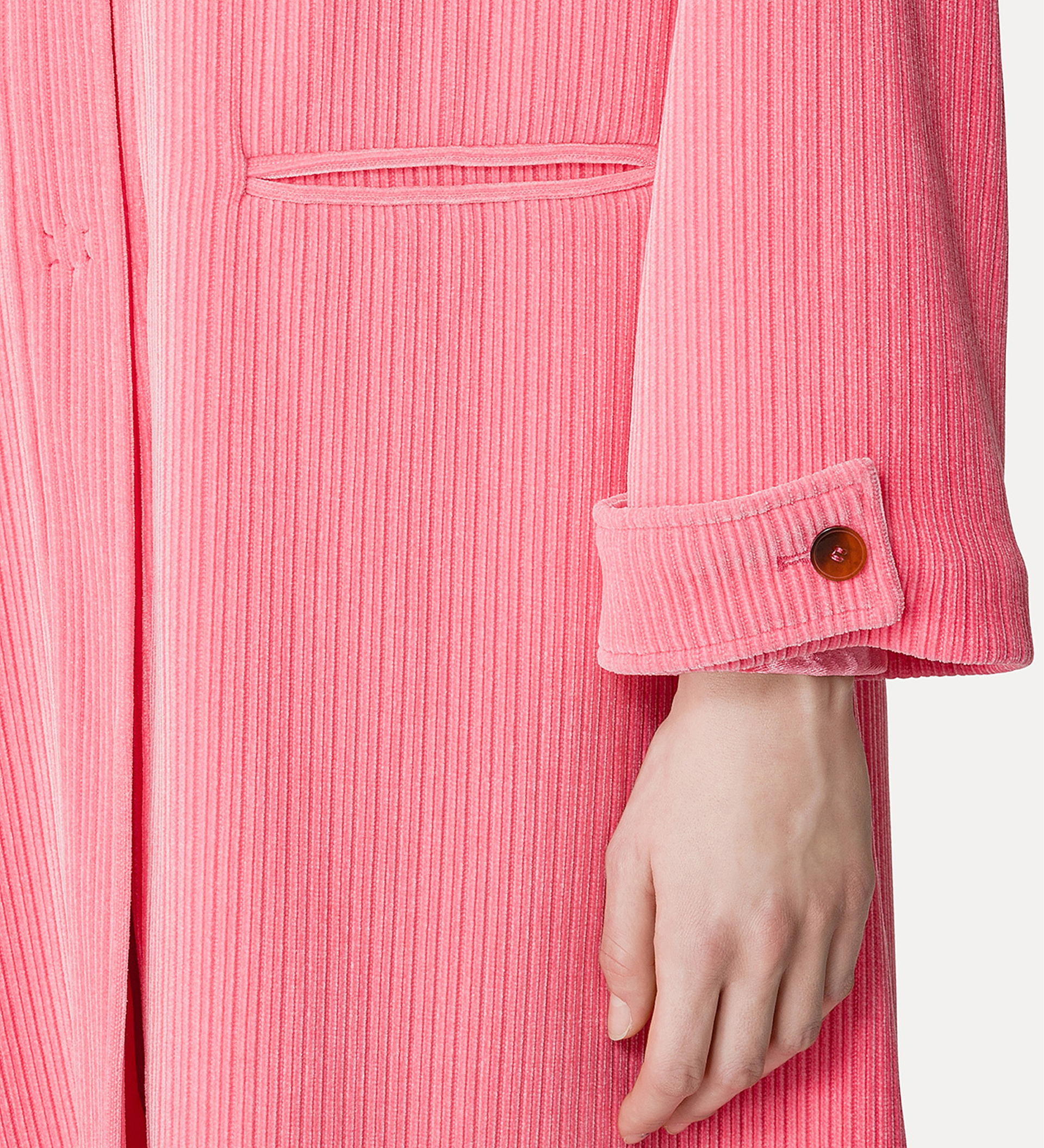 coat in corduroy–effect jersey | forte_forte