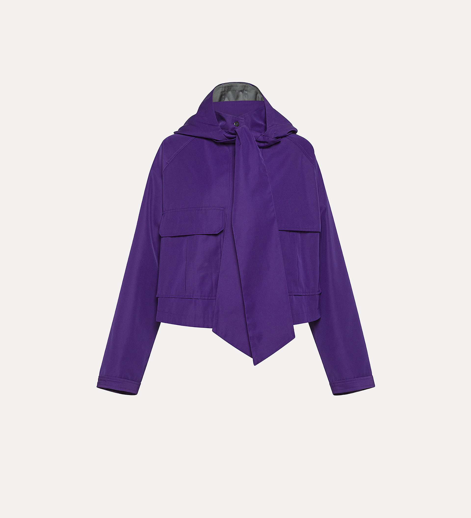 caban con cappuccio staccabile tech twill | forte_forte