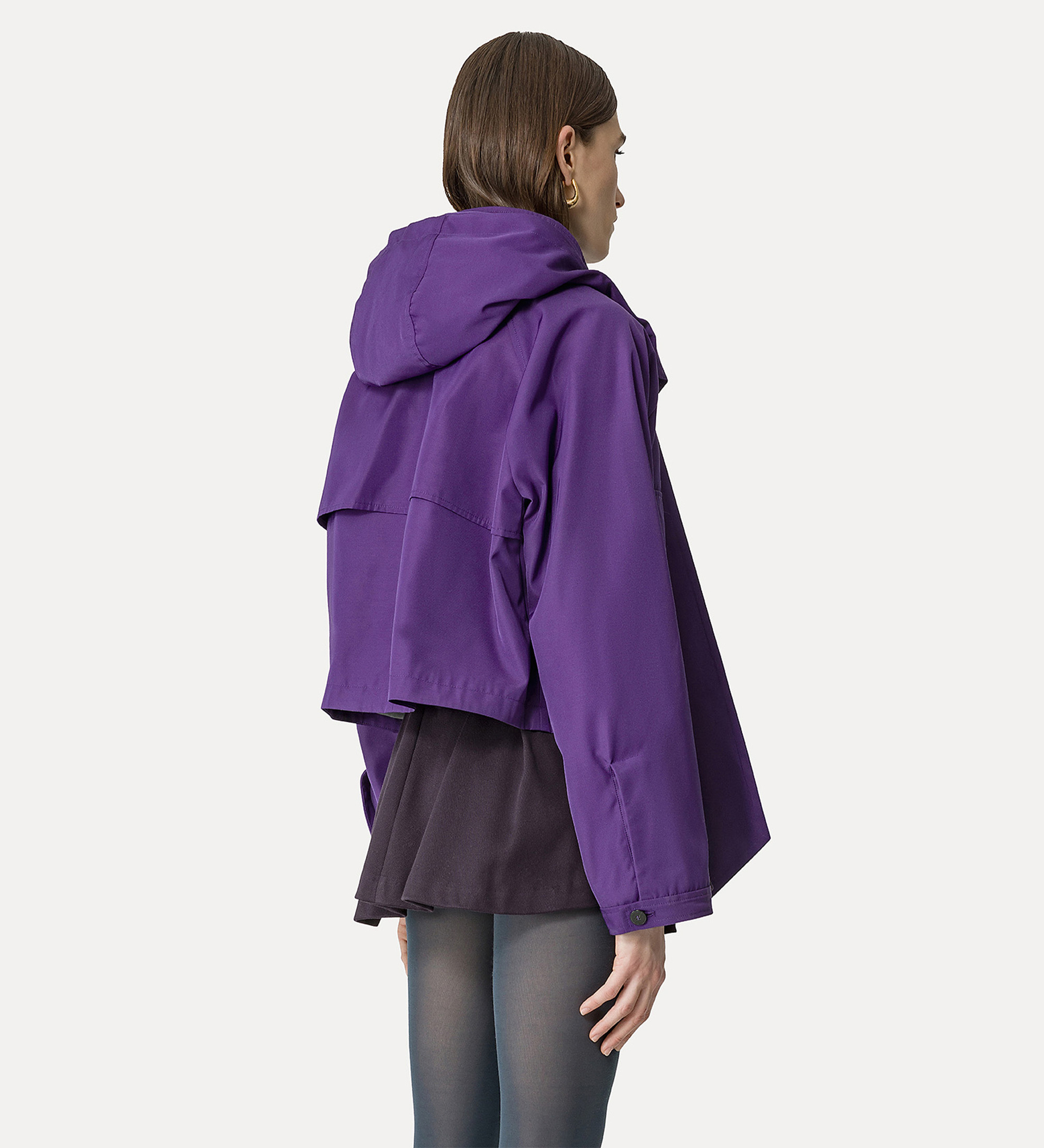 caban con cappuccio staccabile tech twill | forte_forte